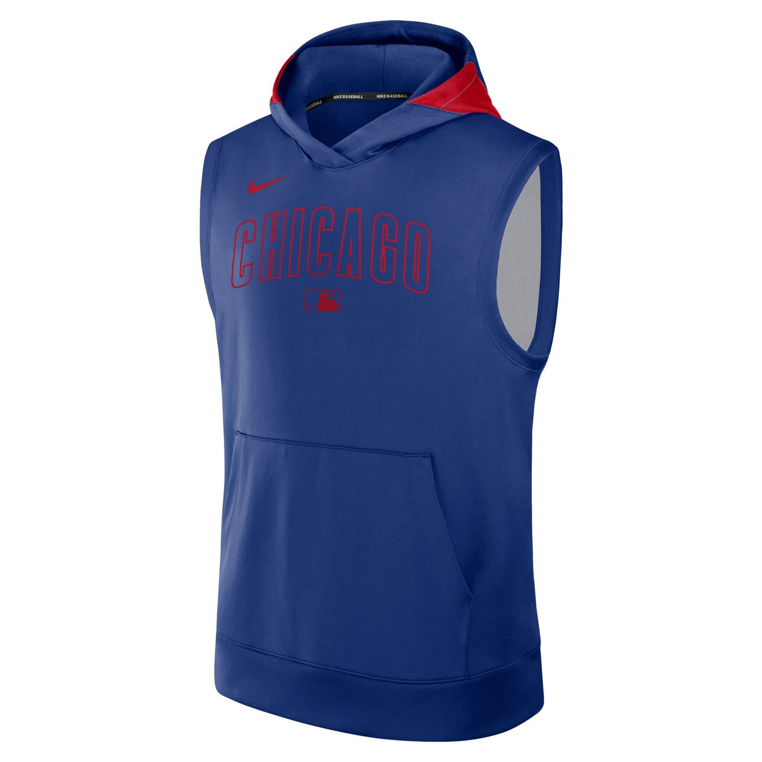 Nike Chicago Cubs Authentic Collection Performance Sleeveless Pullover Hoodie