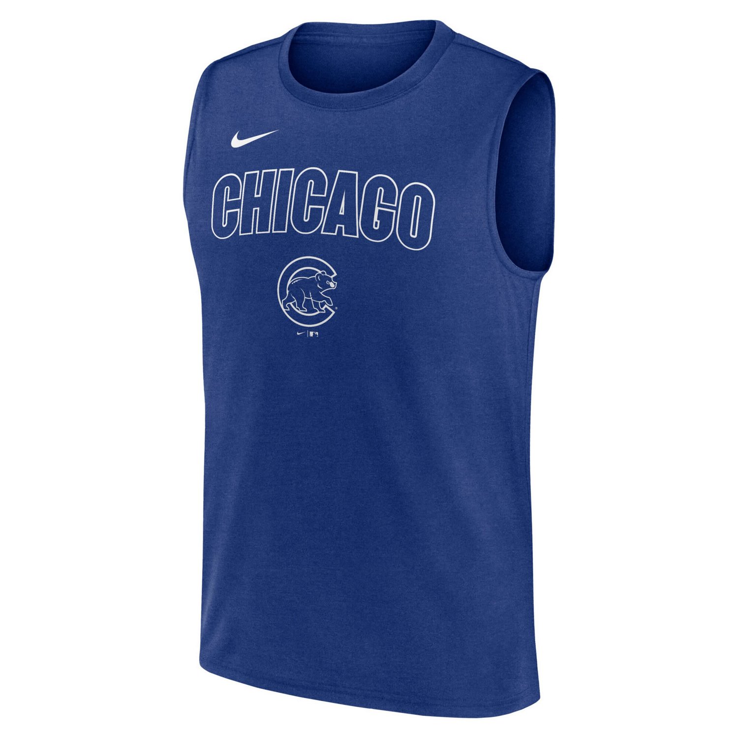 Nike Chicago Cubs Knockout Performance Muscle Tank Top - view number 2