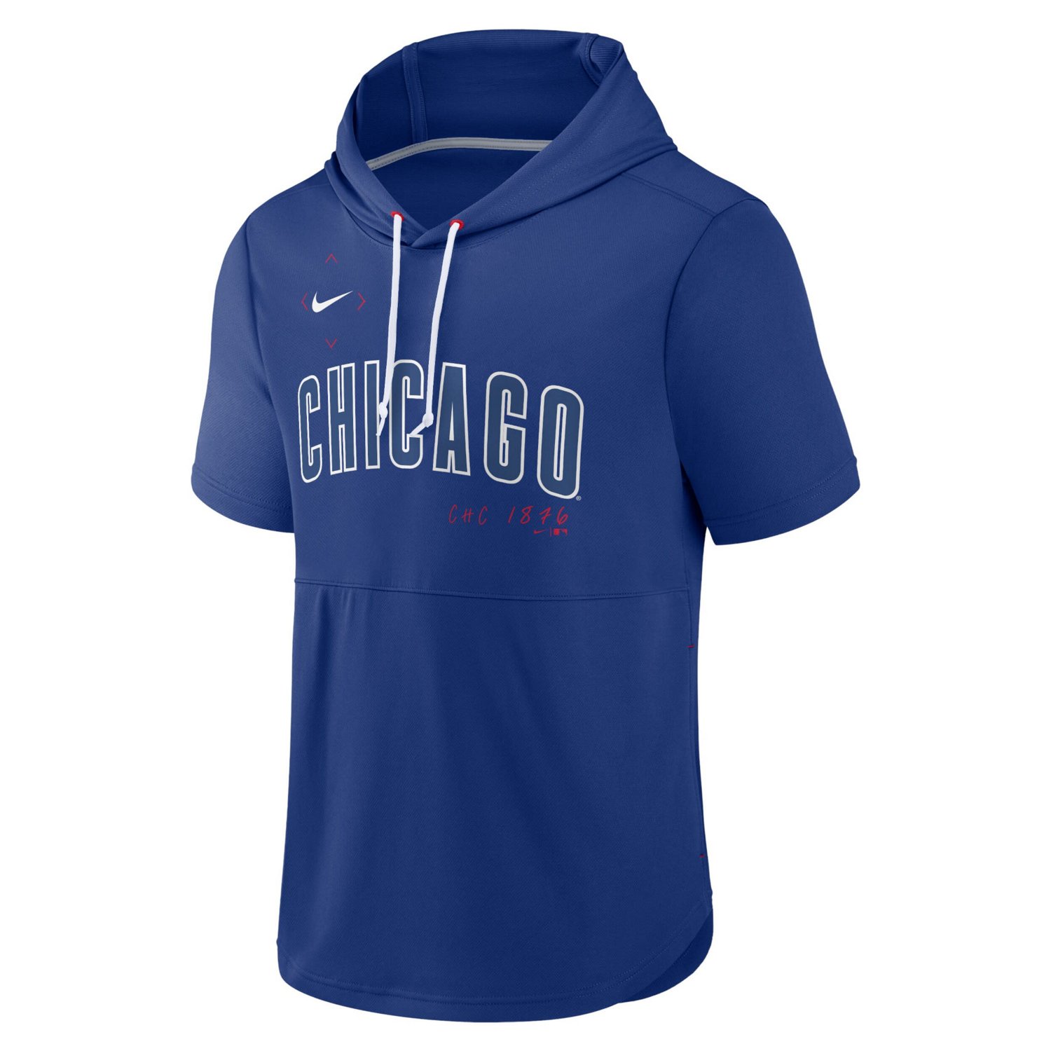 Nike Chicago Cubs Springer Short Sleeve Team Pullover Hoodie - view number 2