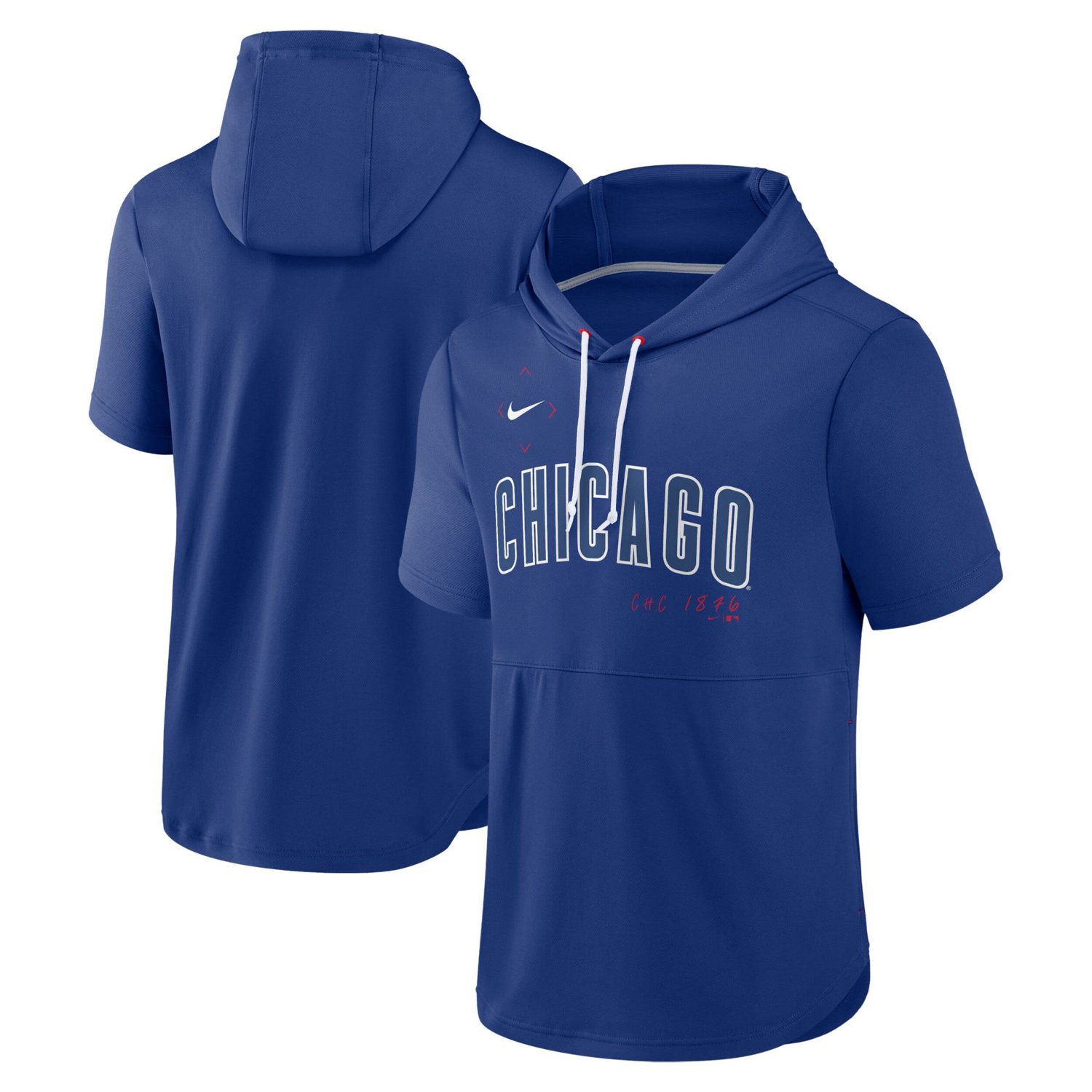Nike Chicago Cubs Springer Short Sleeve Team Pullover Hoodie - view number 1