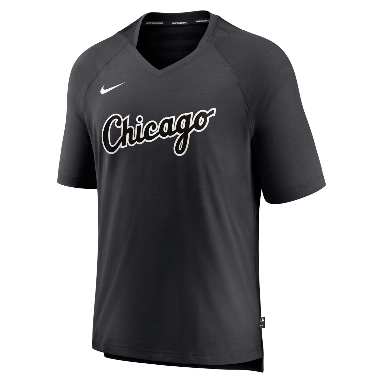 Nike Chicago White Sox Authentic Collection Pregame Raglan Performance V-Neck T-Shirt - view number 2
