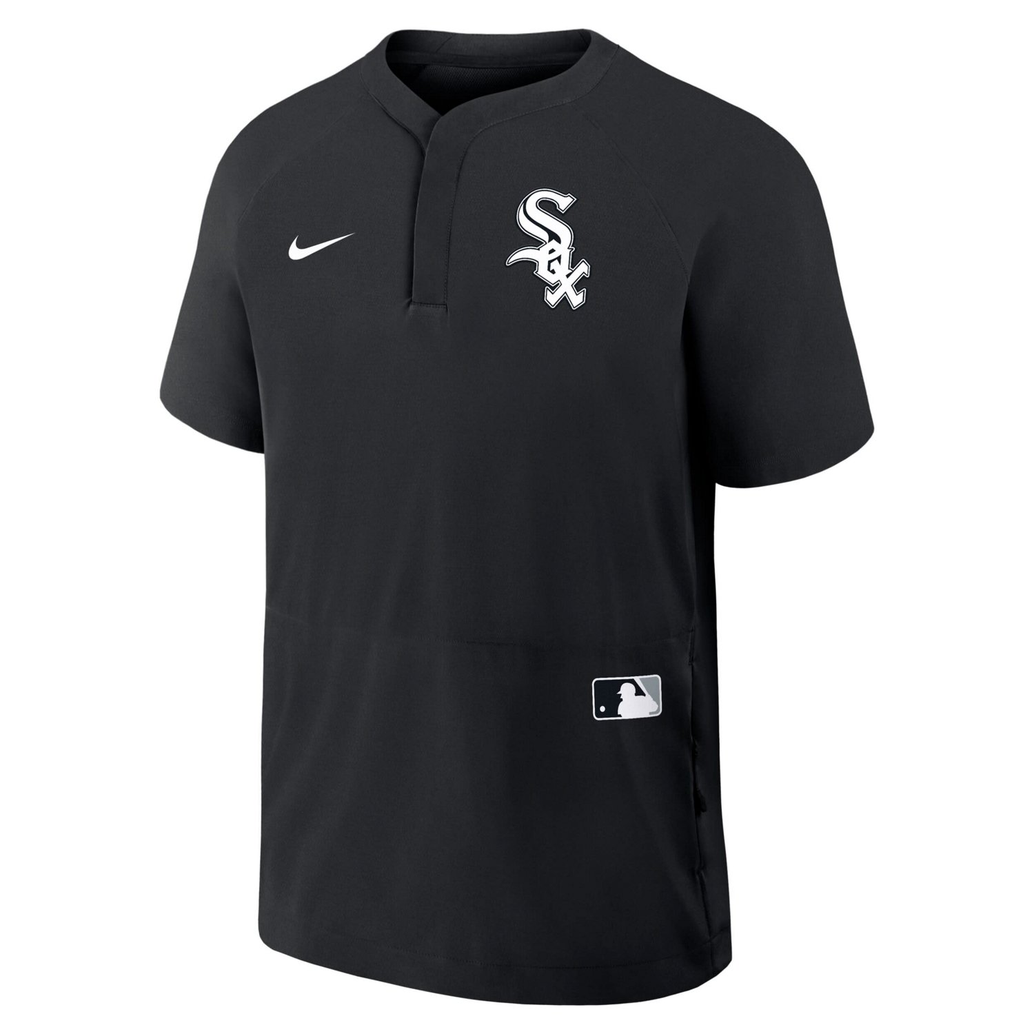Nike Chicago White Sox Authentic Collection Raglan Short Sleeve Windshirt - view number 2
