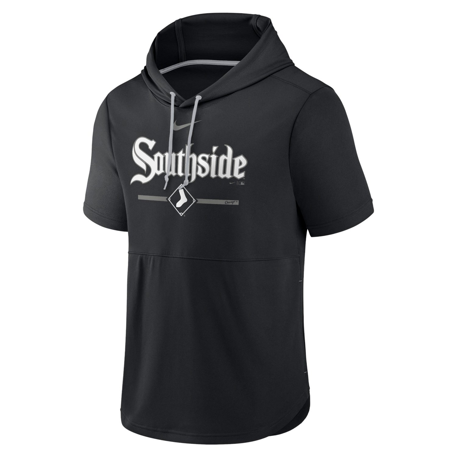 Nike Chicago White Sox City Connect Short Sleeve Pullover Hoodie - view number 2