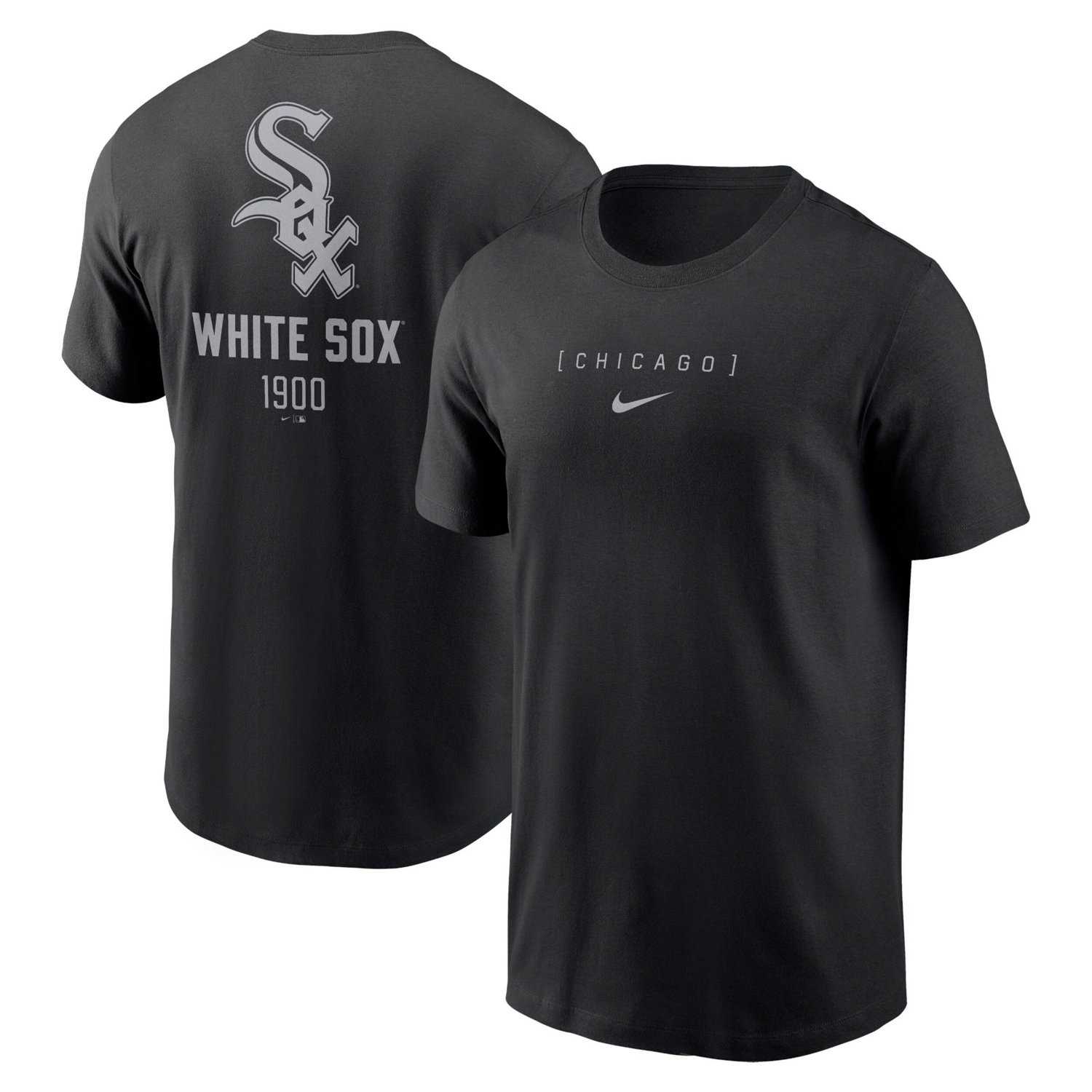 Nike Chicago White Sox Large Logo Back Stack T-Shirt | Academy