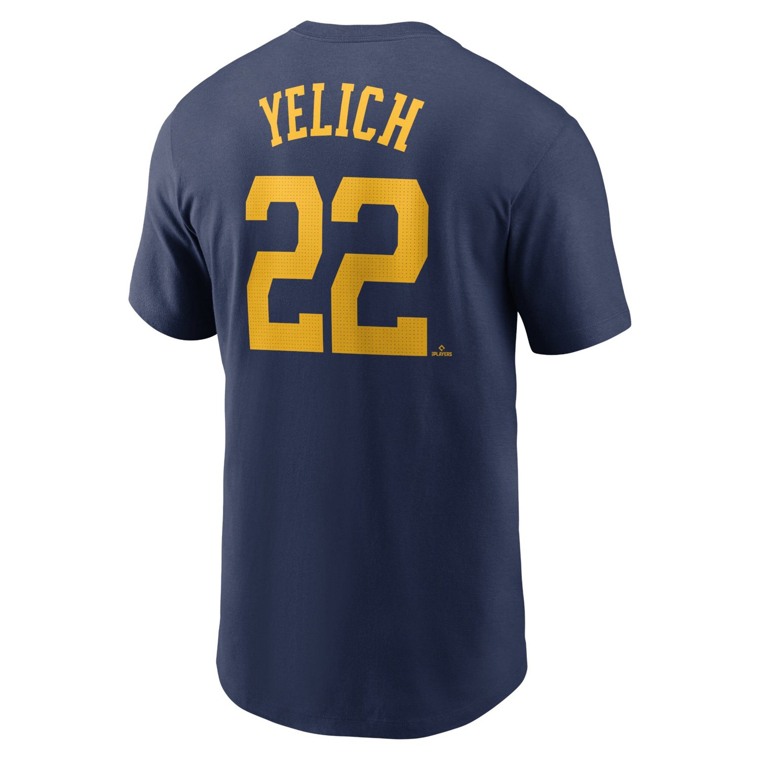 Nike Christian Yelich Milwaukee Brewers Fuse Name  Number T-Shirt                                                                - view number 3