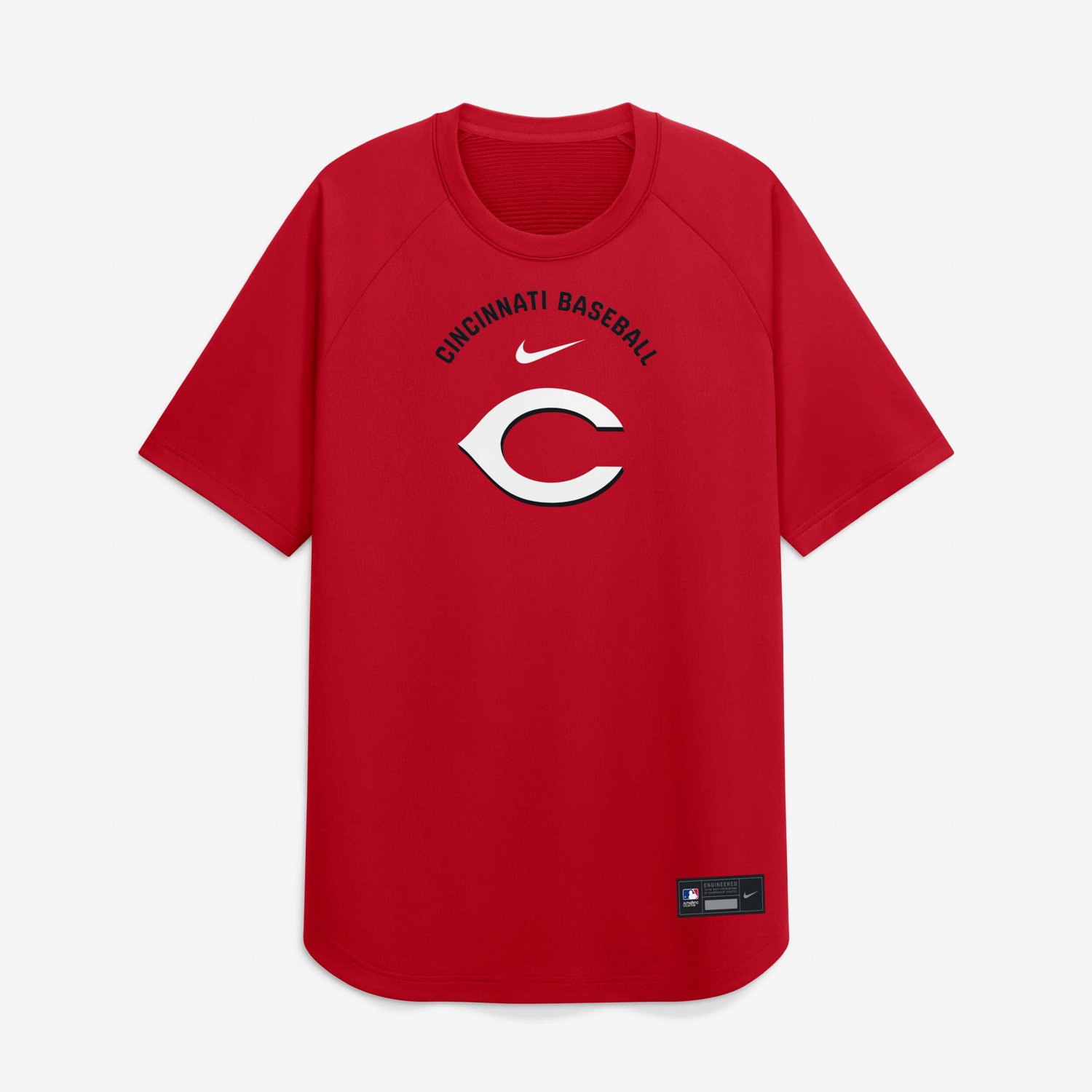 Nike Cincinnati s Authentic Collection Batting Practice Pre-Game Raglan Dri-FIT Top - view number 4