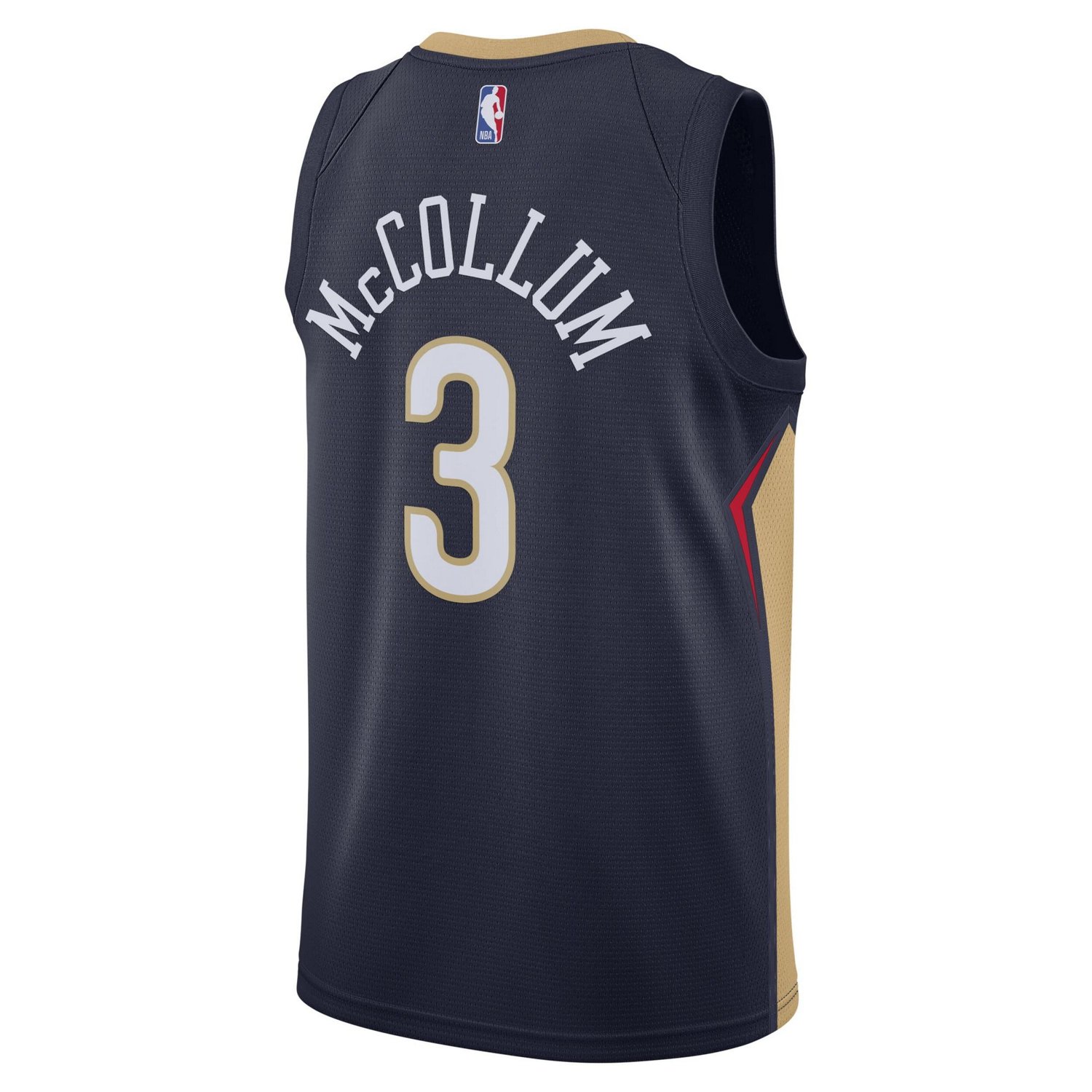 Nike CJ McCollum New Orleans Pelicans Swingman Jersey - Icon Edition                                                             - view number 3