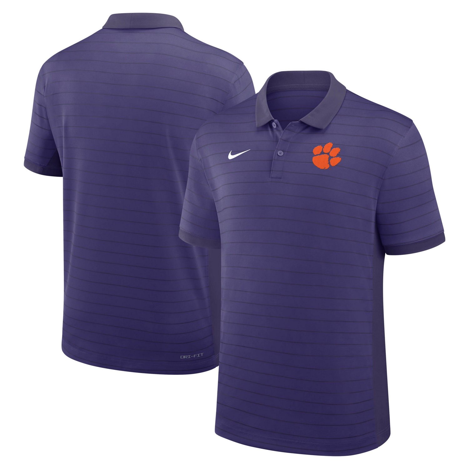 Nike Clemson Tigers 2025 Early Season Coaches Sideline Victory Stripe Performance Polo - view number 1