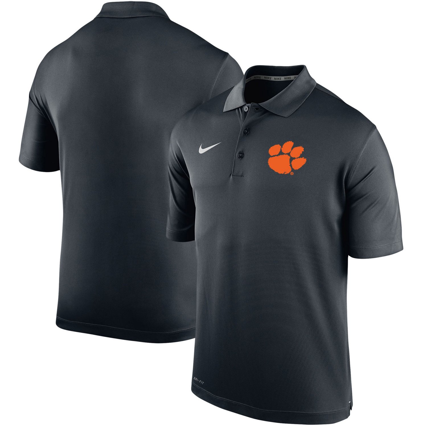 Nike Clemson Tigers Big Tall Primary Logo Varsity Performance Polo