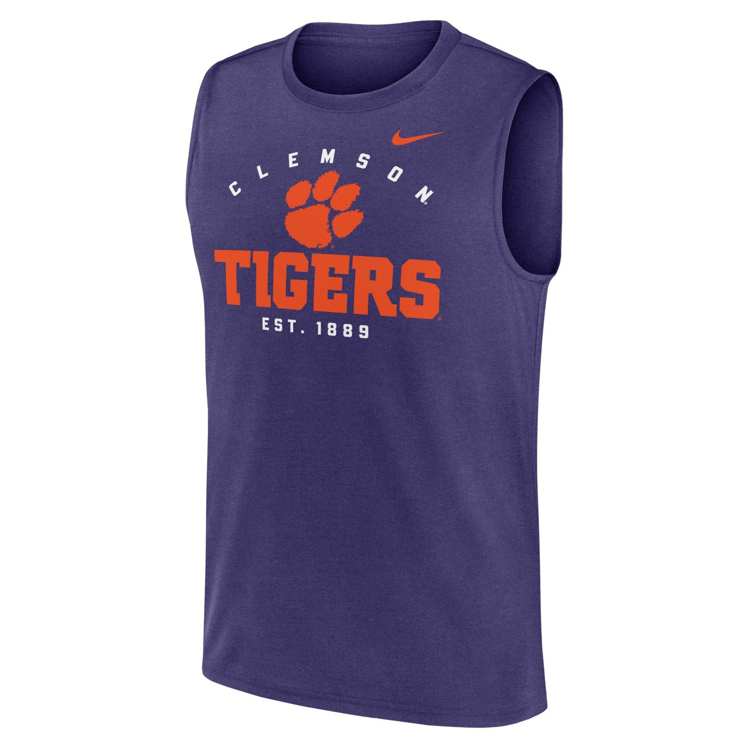 Nike Clemson Tigers Primetime Legend Lock Up Performance Muscle Tank Top - view number 2