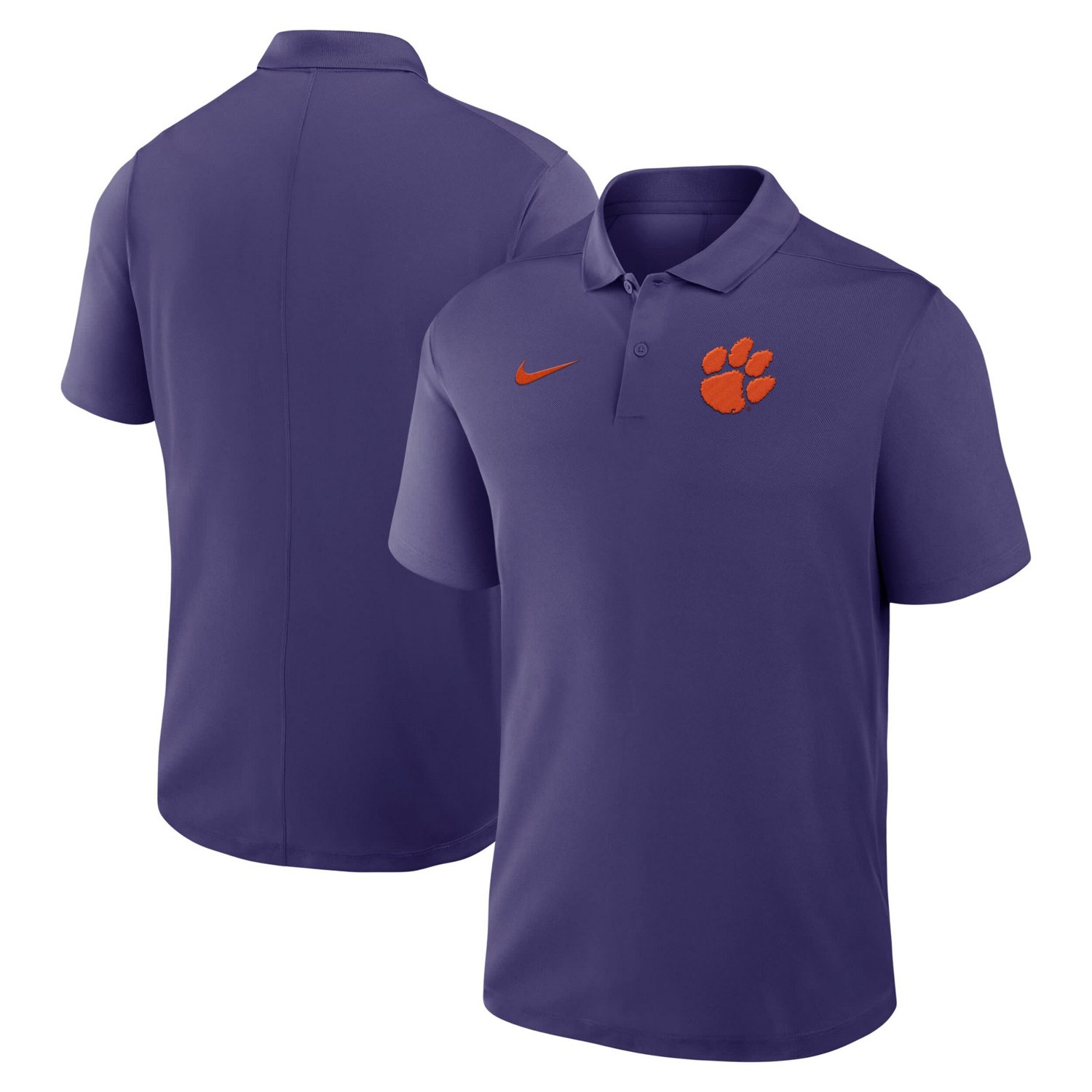 Nike Clemson Tigers Primetime Victory Primary Logo Performance Polo                                                              - view number 1