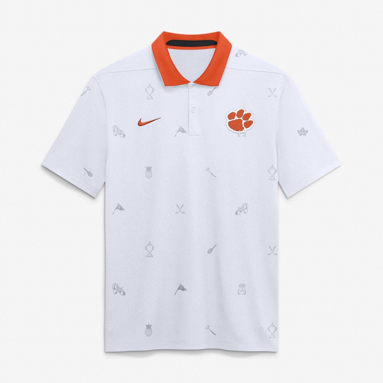 Nike Clemson Tigers Vapor Pattern Dri-FIT Polo