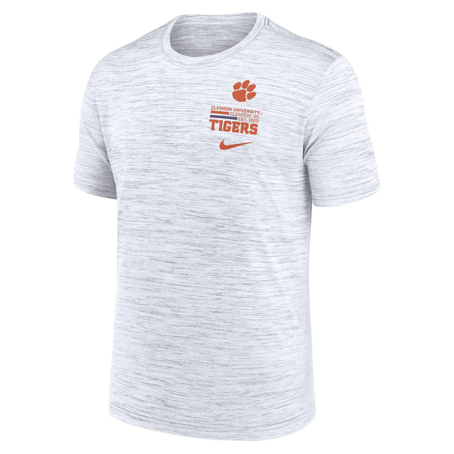 Nike Clemson Tigers Velocity Stacked Dri-FIT T-Shirt