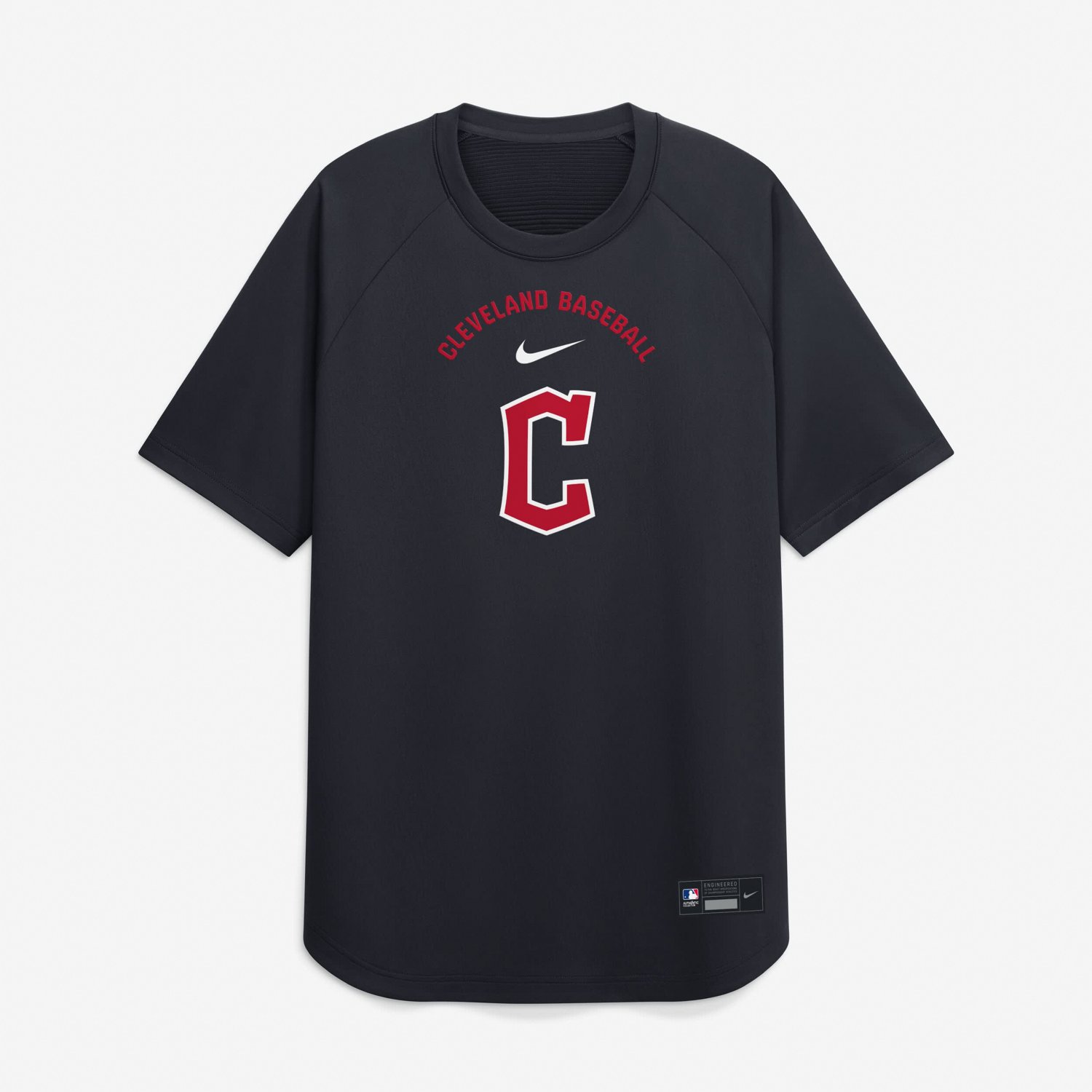 Nike Cleveland Guardians Authentic Collection Batting Practice Pre-Game Raglan Dri-FIT Top - view number 4