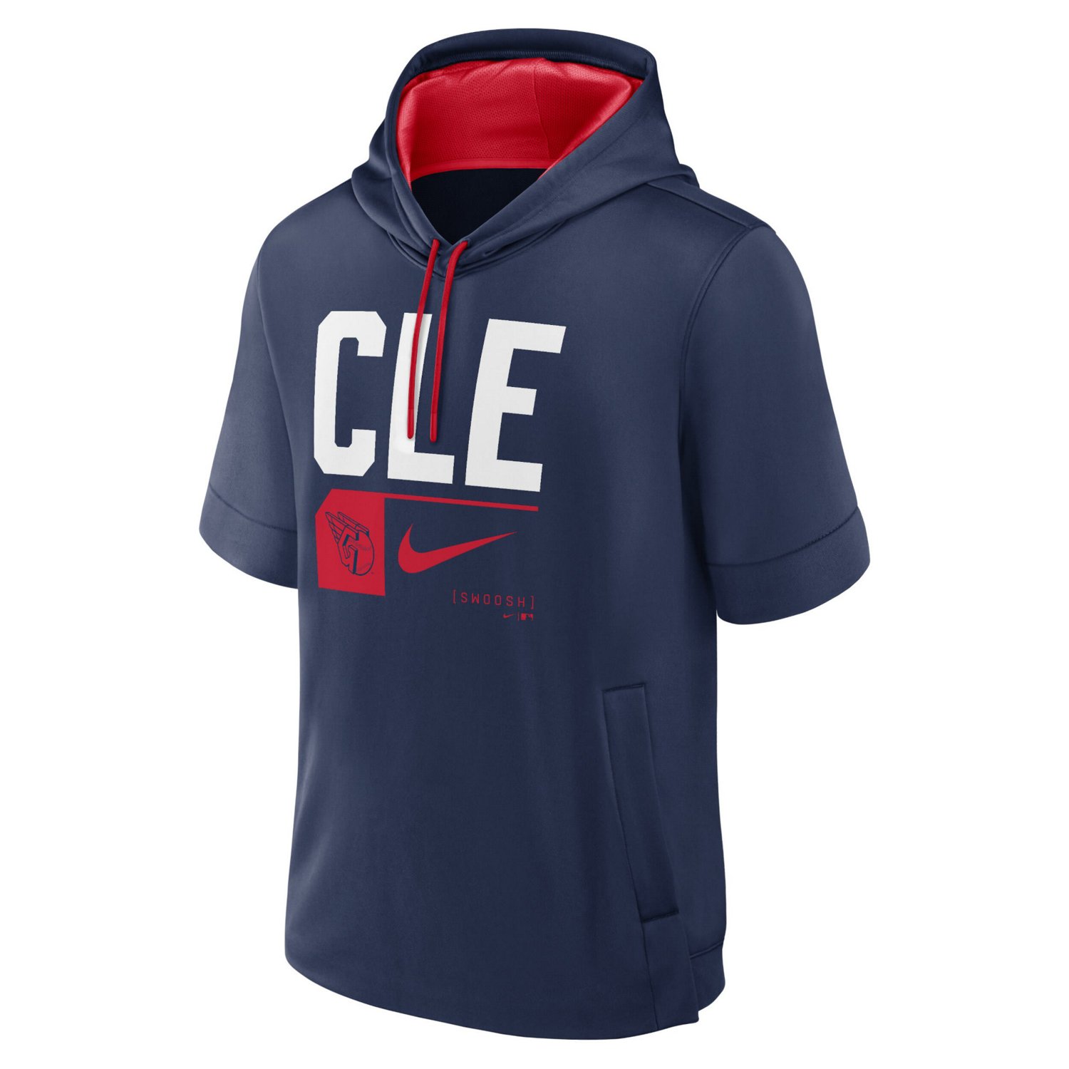 Nike Cleveland Guardians Tri Code Lockup Short Sleeve Pullover Hoodie                                                            - view number 2