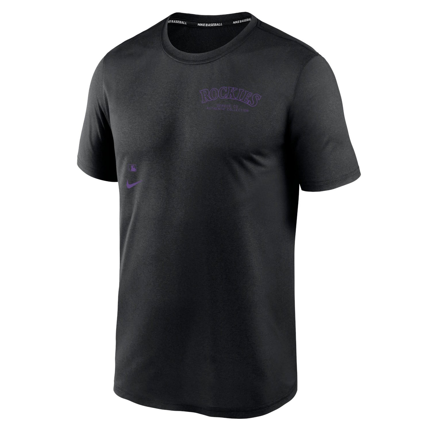 Nike Colorado Rockies Authentic Collection Early Work Tri-Blend Performance T-Shirt - view number 2
