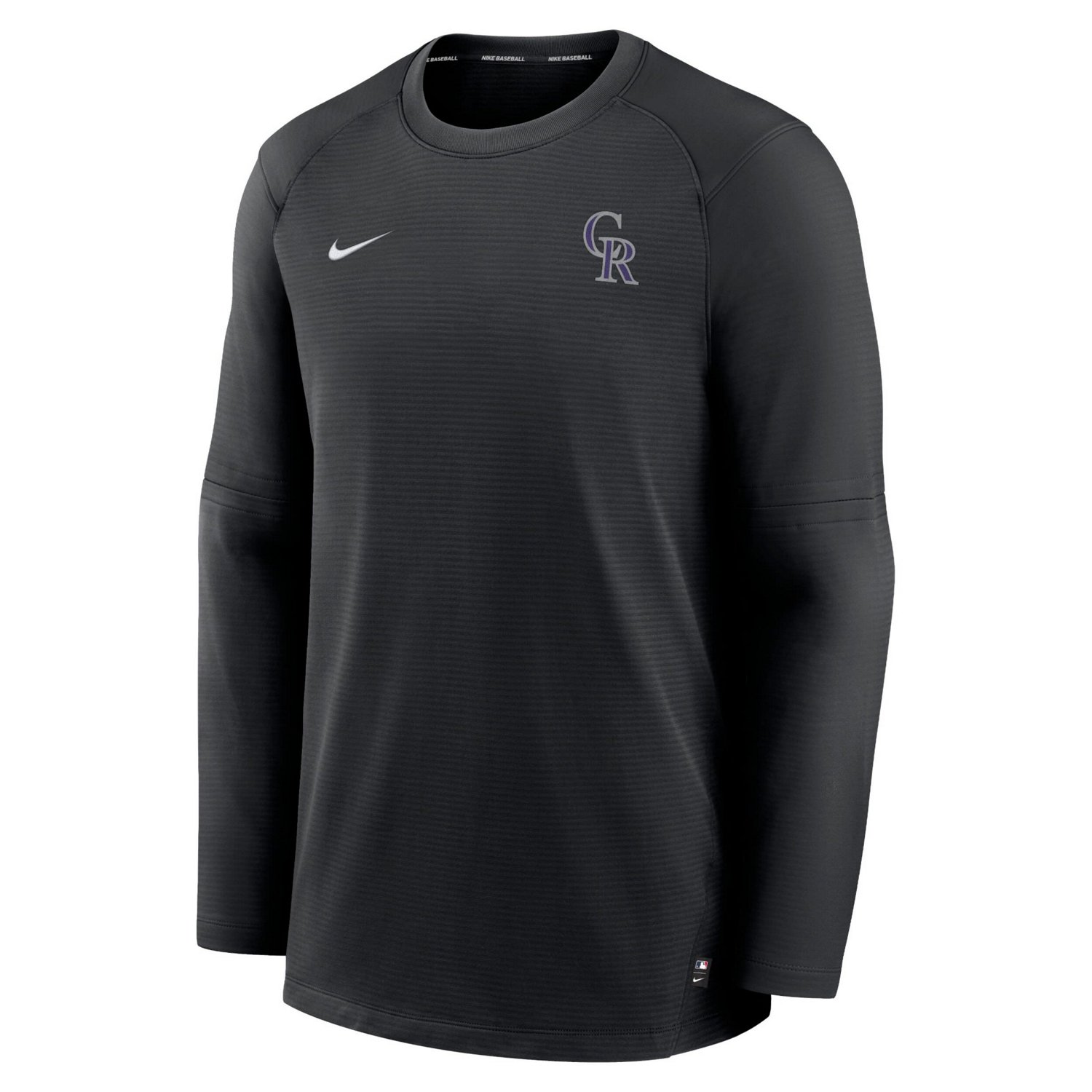Nike Colorado Rockies Authentic Collection Logo Performance Long Sleeve T-Shirt - view number 2