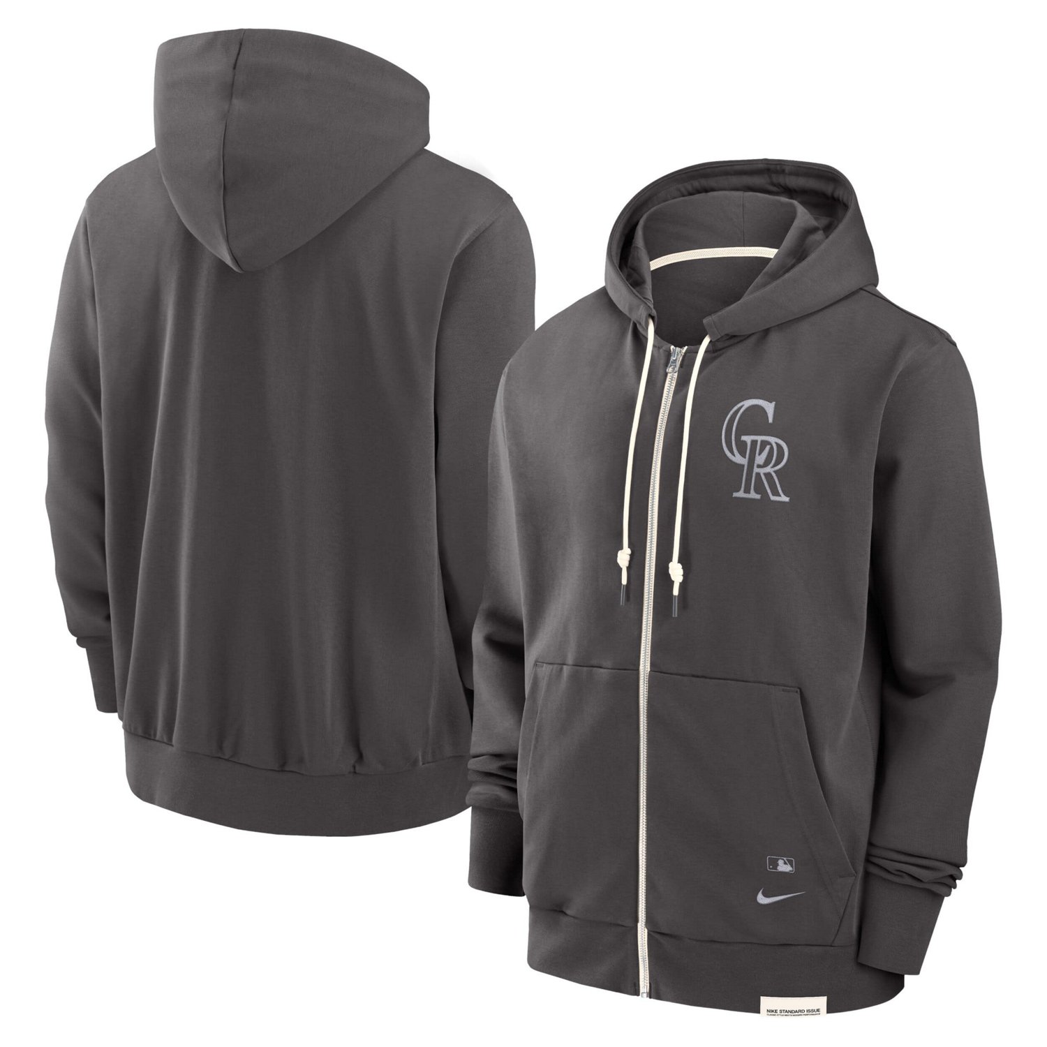 Nike Colorado Rockies Authentic Collection Travel Player Performance Full-Zip Hoodie - view number 1