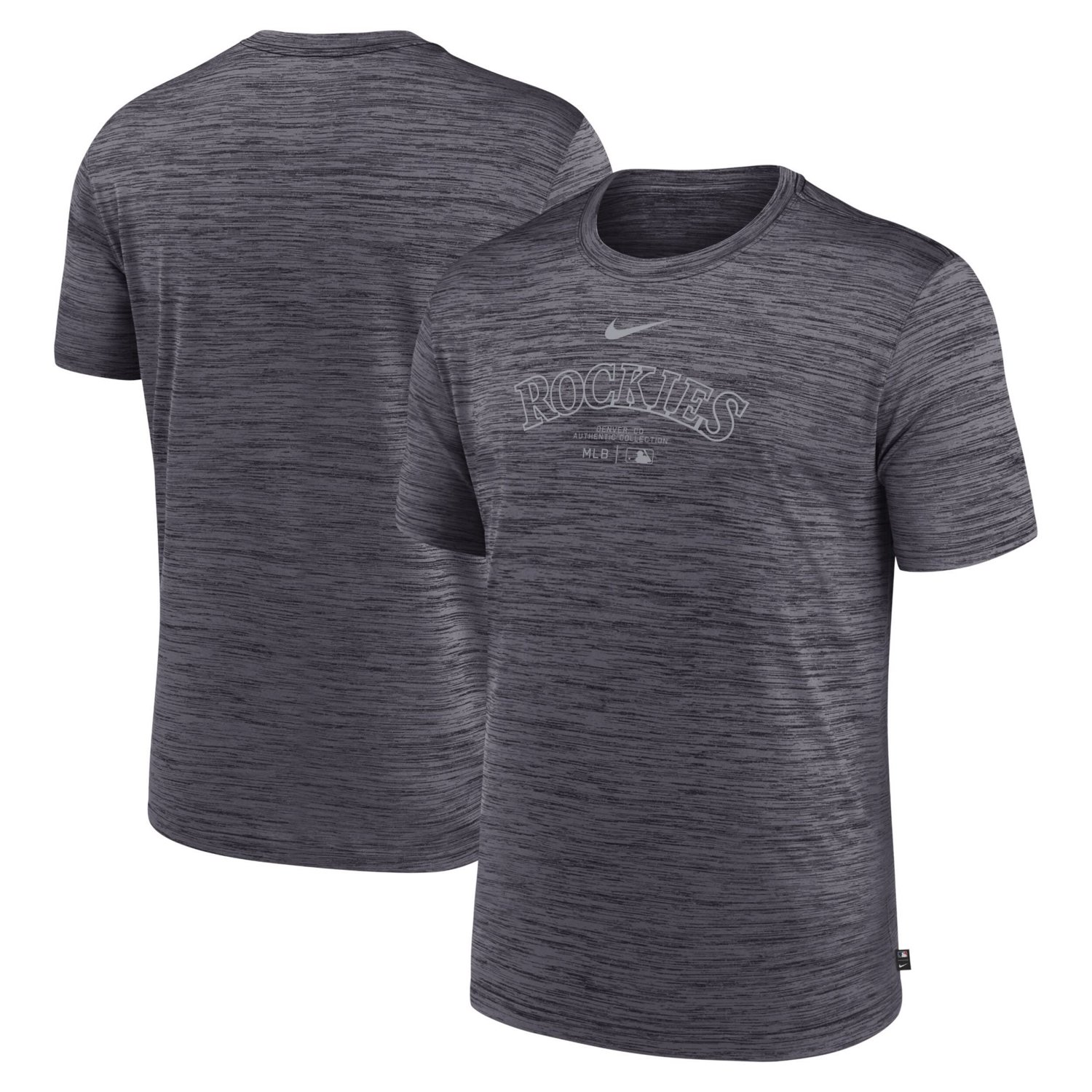 Nike Colorado Rockies Authentic Collection Velocity Performance Practice T-Shirt                                                 - view number 1