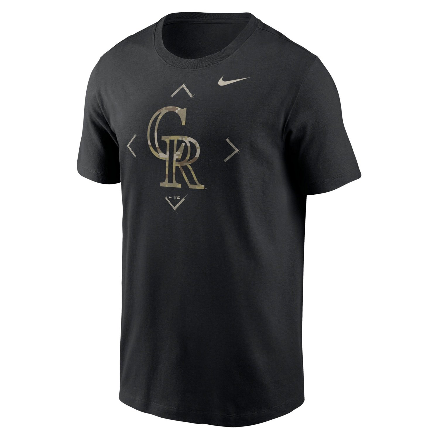 Nike Colorado Rockies Camo Logo T-Shirt - view number 2