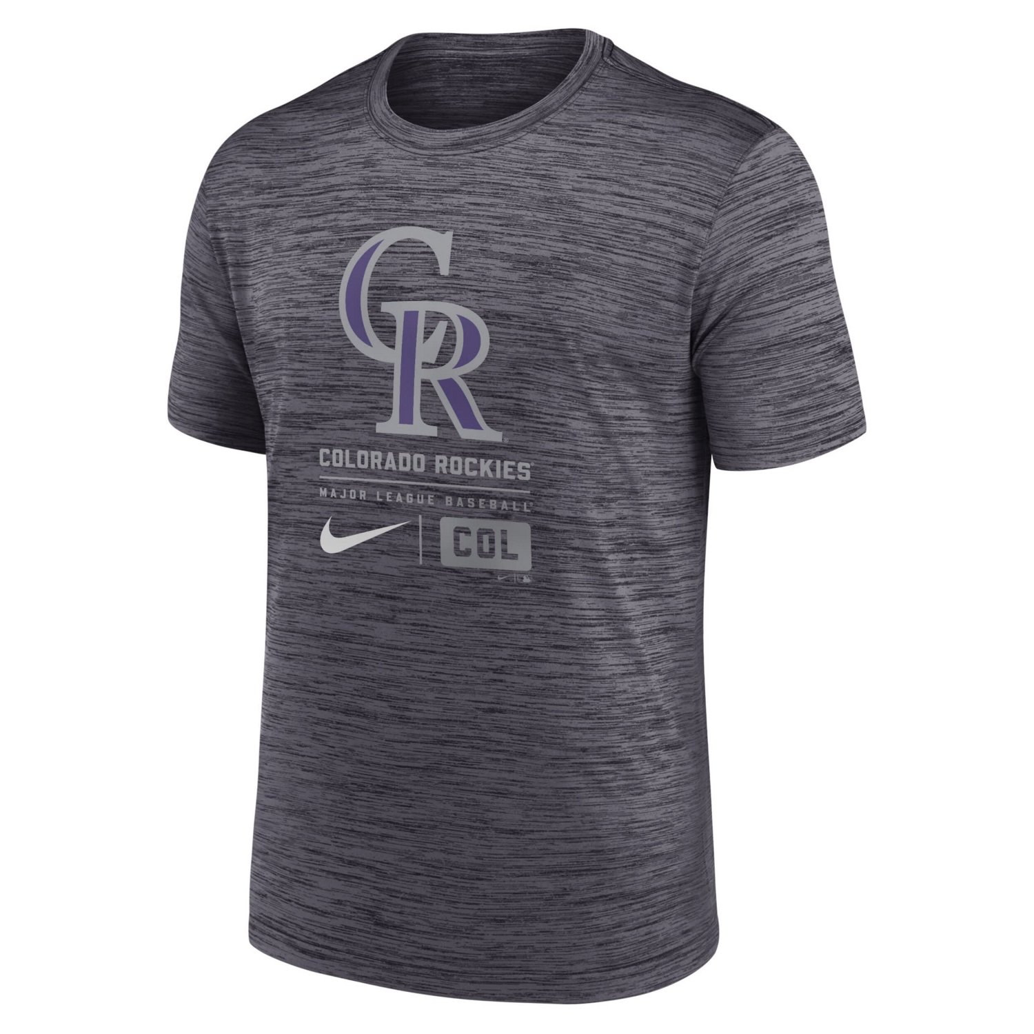 Nike Colorado Rockies Large Logo Velocity T-Shirt                                                                                - view number 2