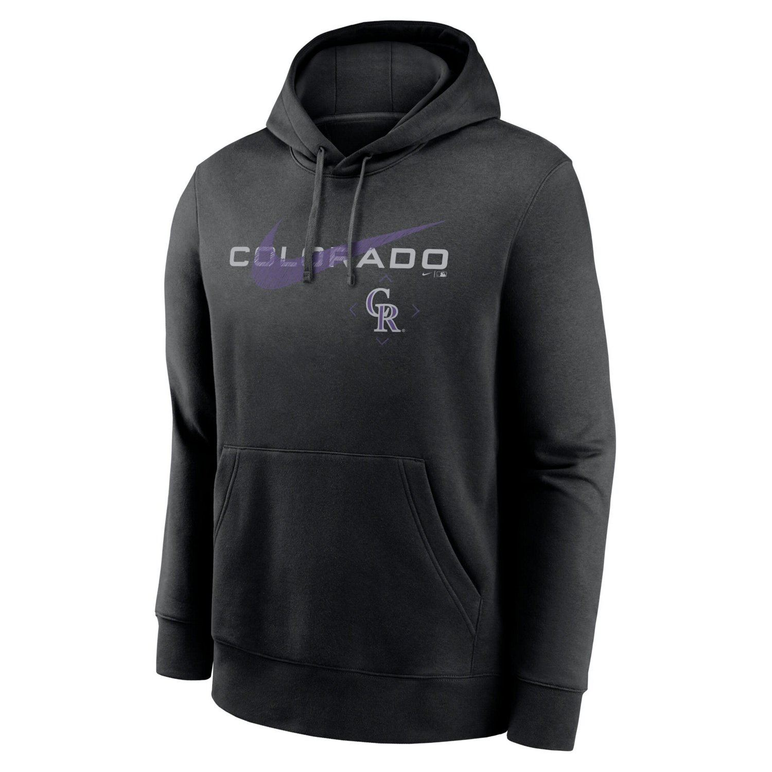 Nike Colorado Rockies Swoosh NeighborHOOD Pullover Hoodie - view number 2