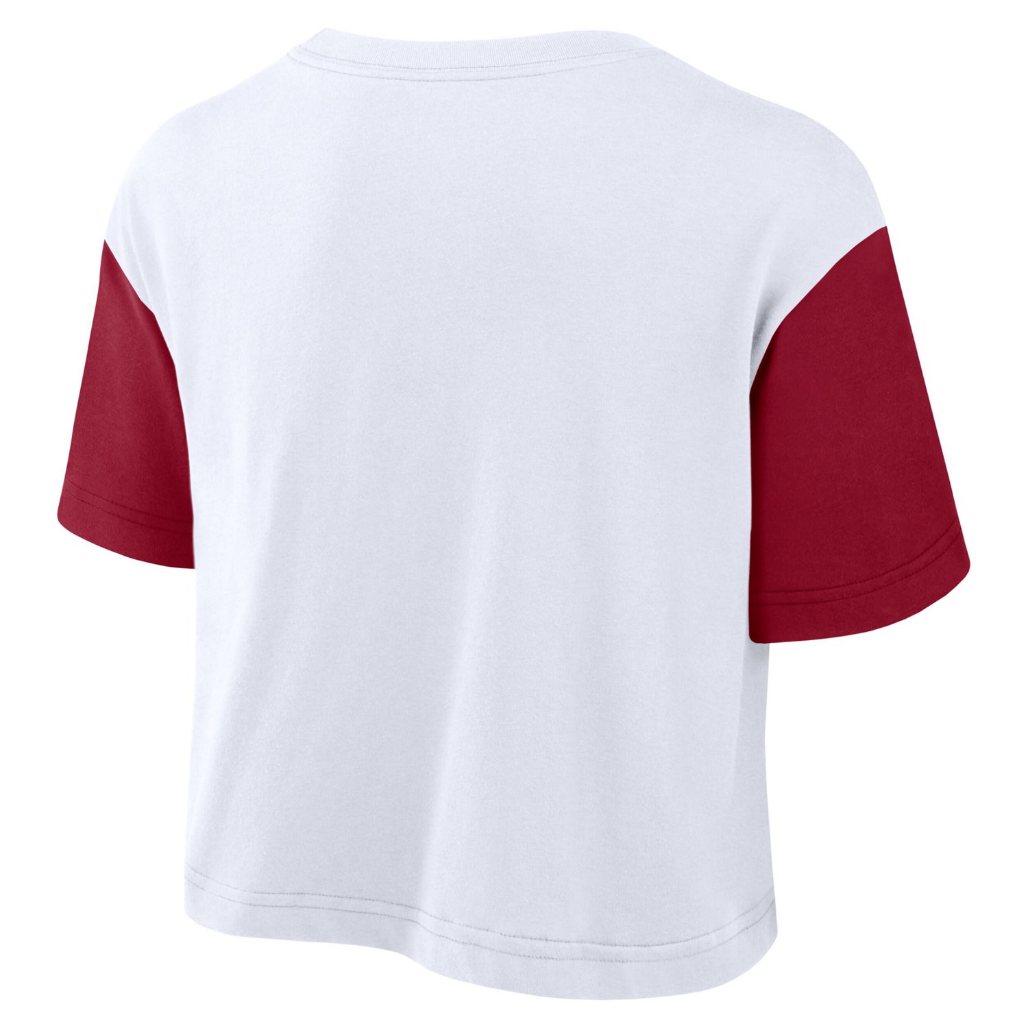 Nike Crimson Alabama Crimson Tide Color-Block Script Performance Cropped T-Shirt - view number 3