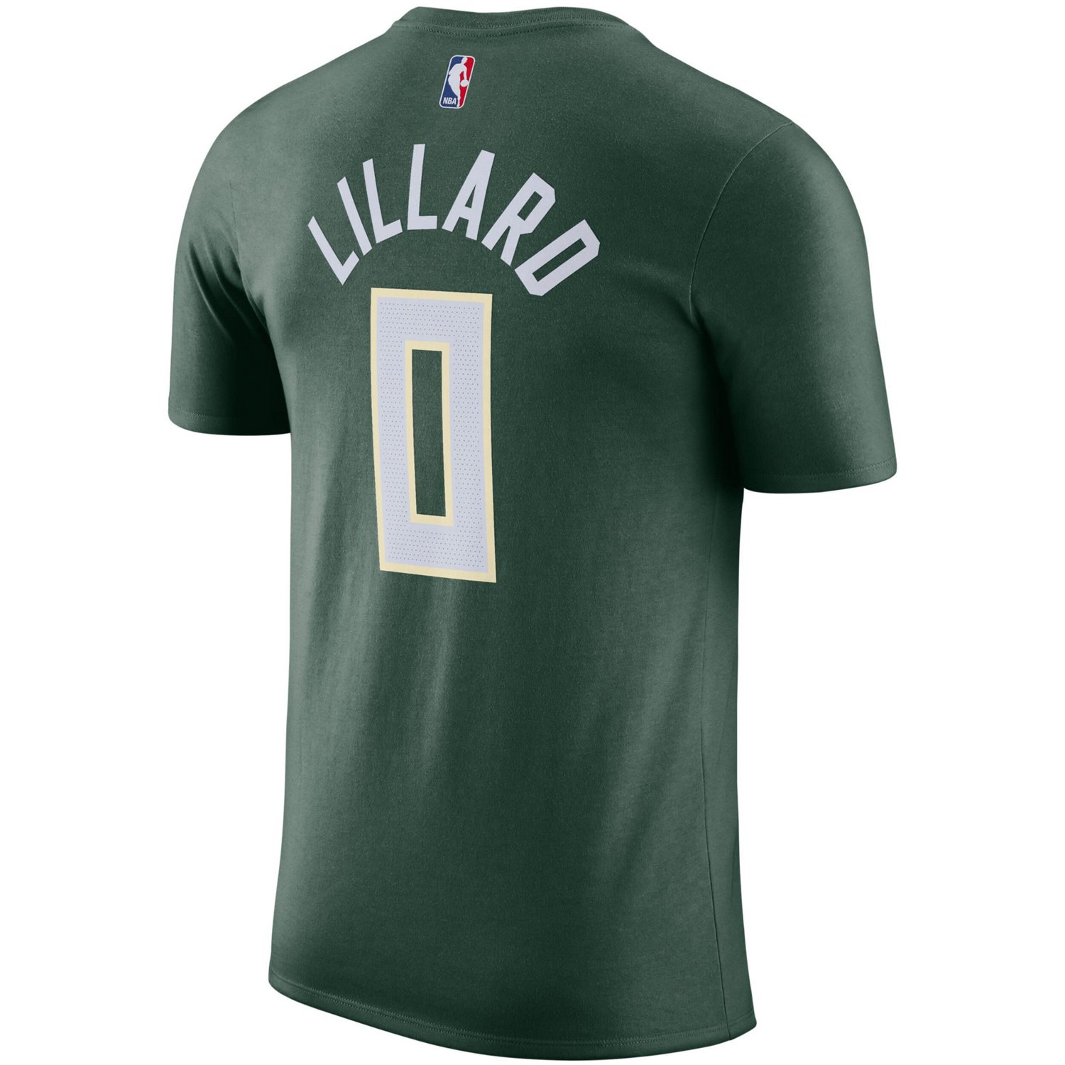 Nike Damian Lillard Hunter Milwaukee Bucks Name  Number T-Shirt - view number 3