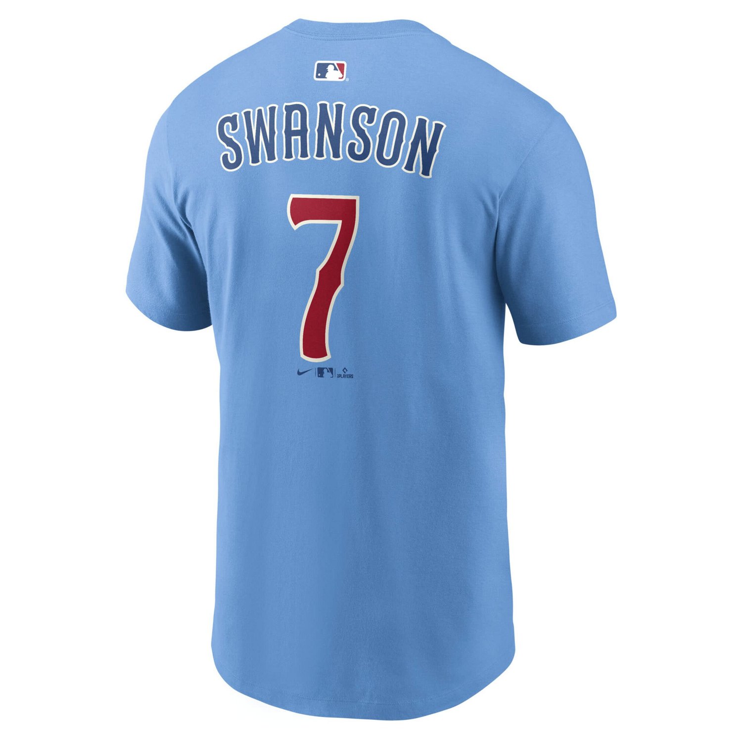 Nike Dansby Swanson Light Chicago Cubs Name  Number T-Shirt