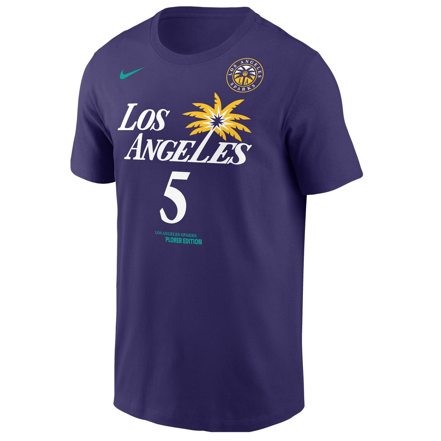 Nike Dearica Hamby Los Angeles Sparks Explorer Edition Name  Number T-Shirt - view number 2