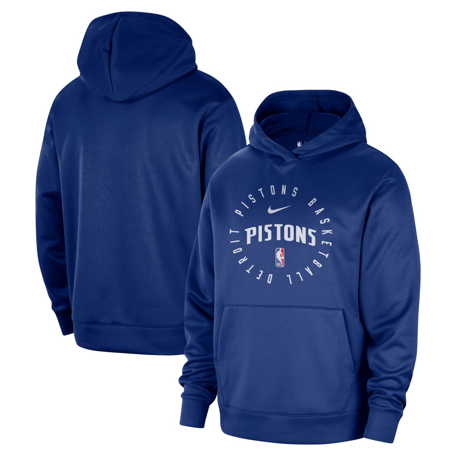 Nike Detroit Pistons 2024 25 Spotlight On-Court Practice Performance Pullover Hoodie