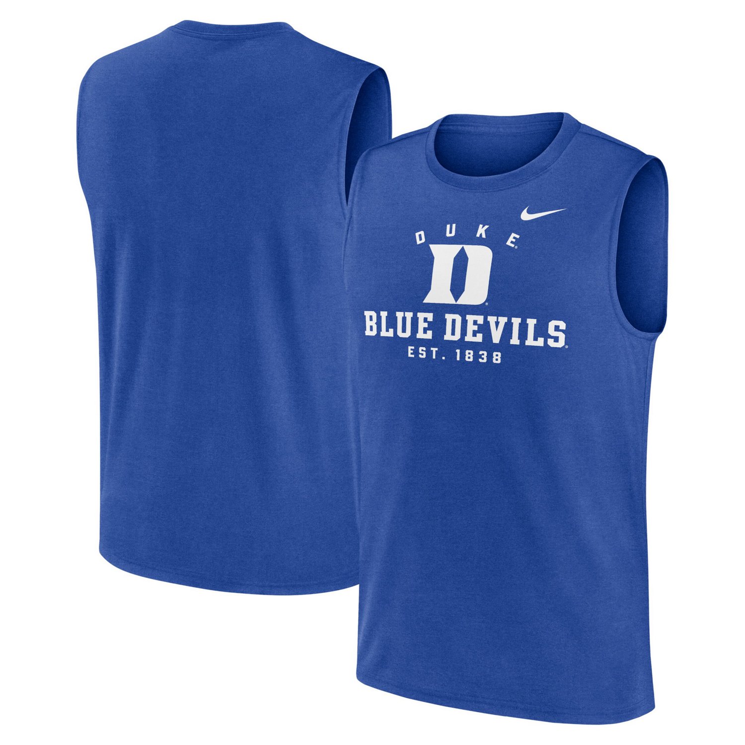 Nike Duke Blue Devils Primetime Legend Lock Up Performance Muscle Tank Top                                                       - view number 1