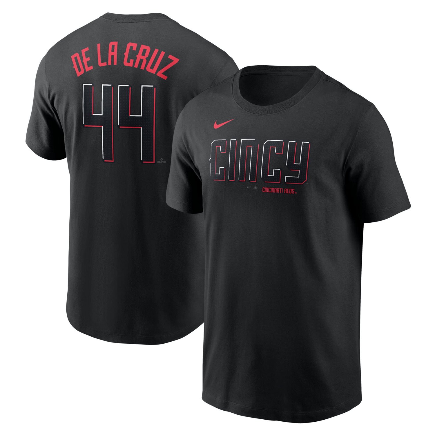 Nike Elly De La Cruz Cincinnati Reds City Connect Fuse Name  Number T-Shirt