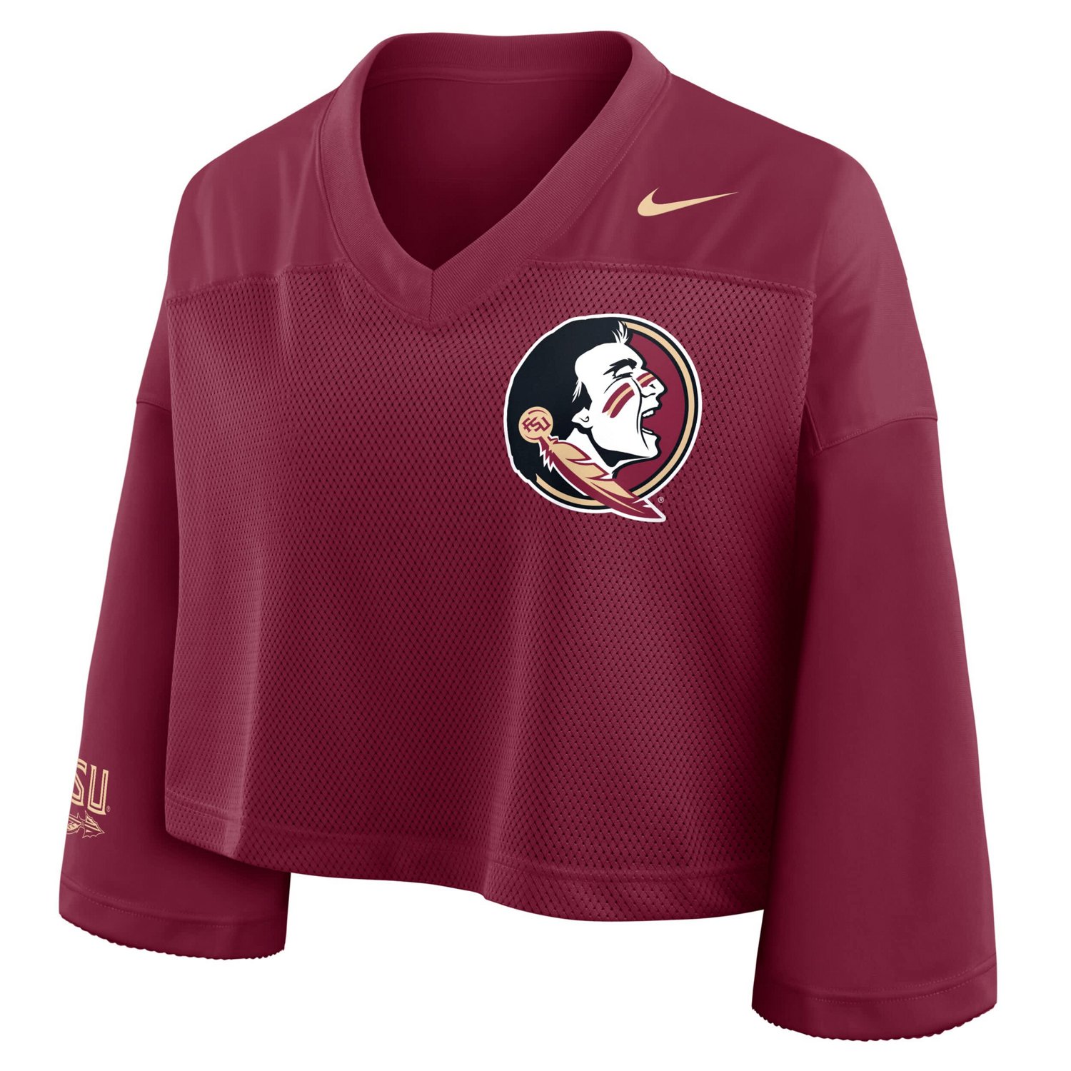 Nike Florida State Seminoles Cropped Mesh Dri-FIT Fashion Jersey - view number 2