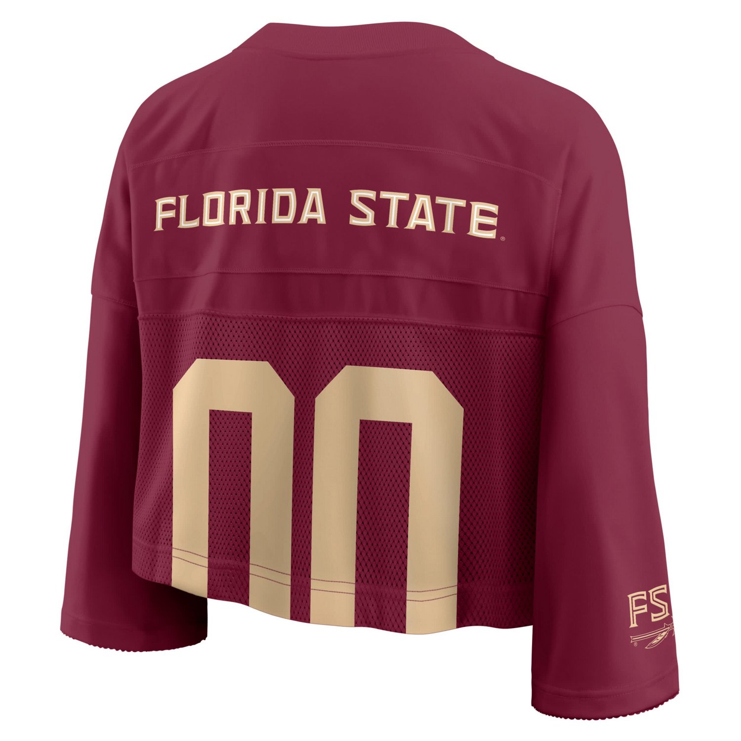 Nike Florida State Seminoles Cropped Mesh Dri-FIT Fashion Jersey - view number 3