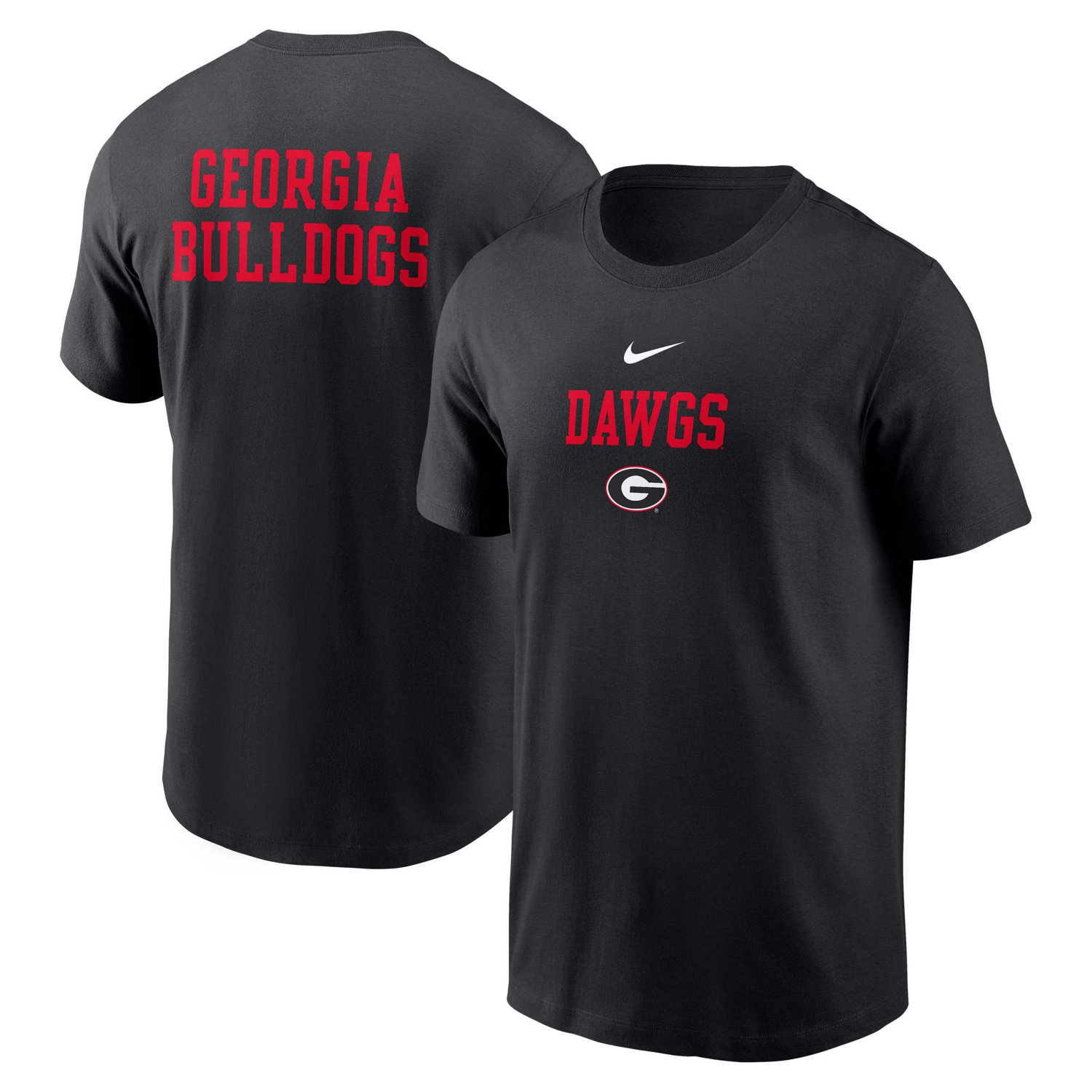 Nike Georgia Bulldogs 2-Hit Stacked T-Shirt - view number 1