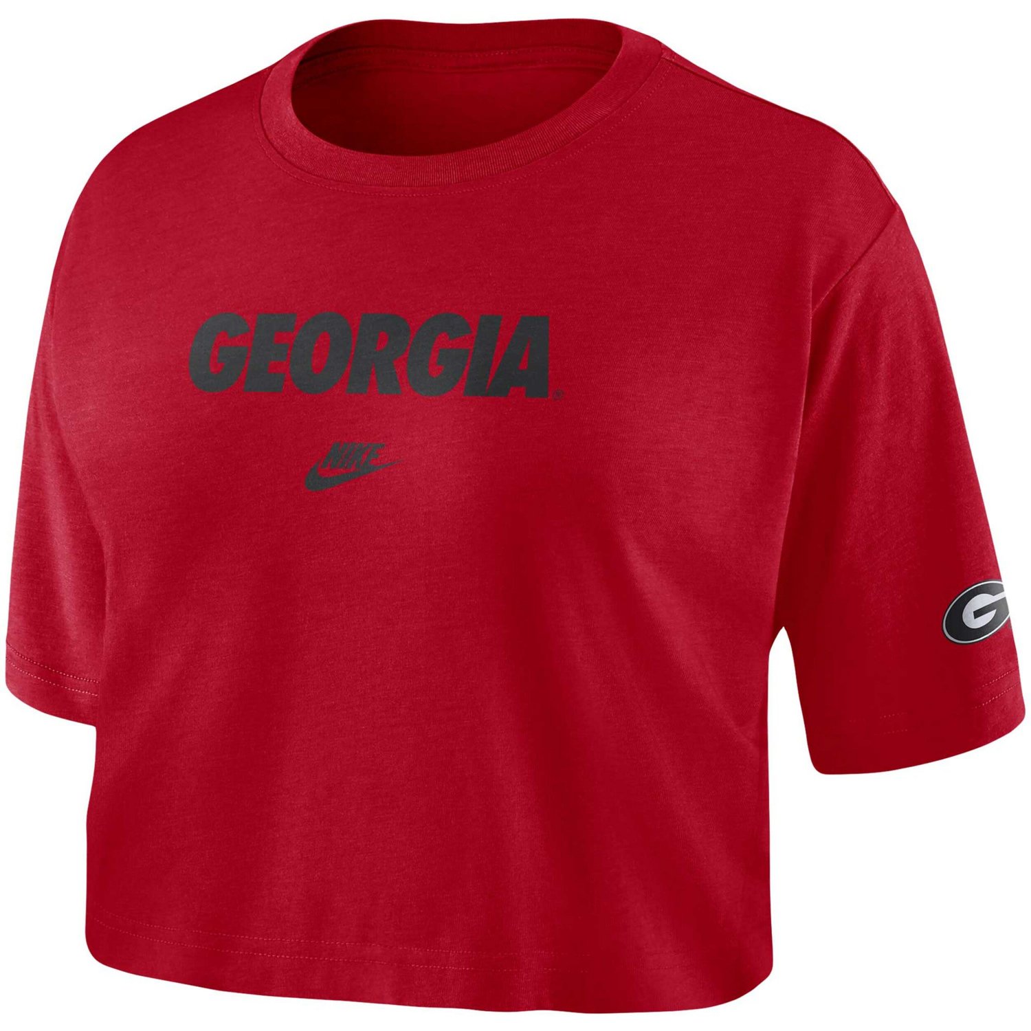 Nike Georgia Bulldogs Wordmark Cropped T-Shirt                                                                                   - view number 2