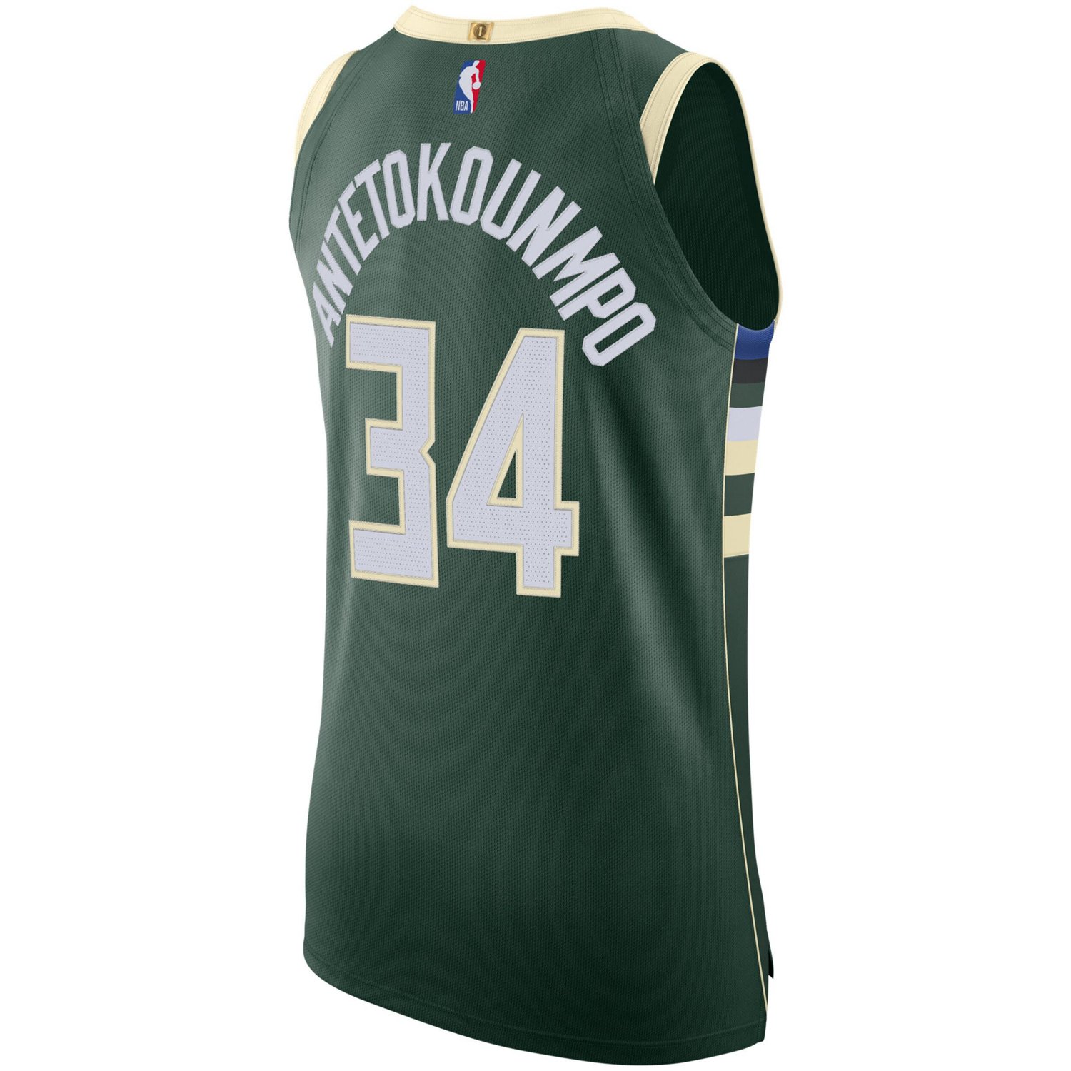 Nike Giannis Antetokounmpo Hunter Milwaukee Bucks Authentic Jersey - Icon Edition                                                - view number 3