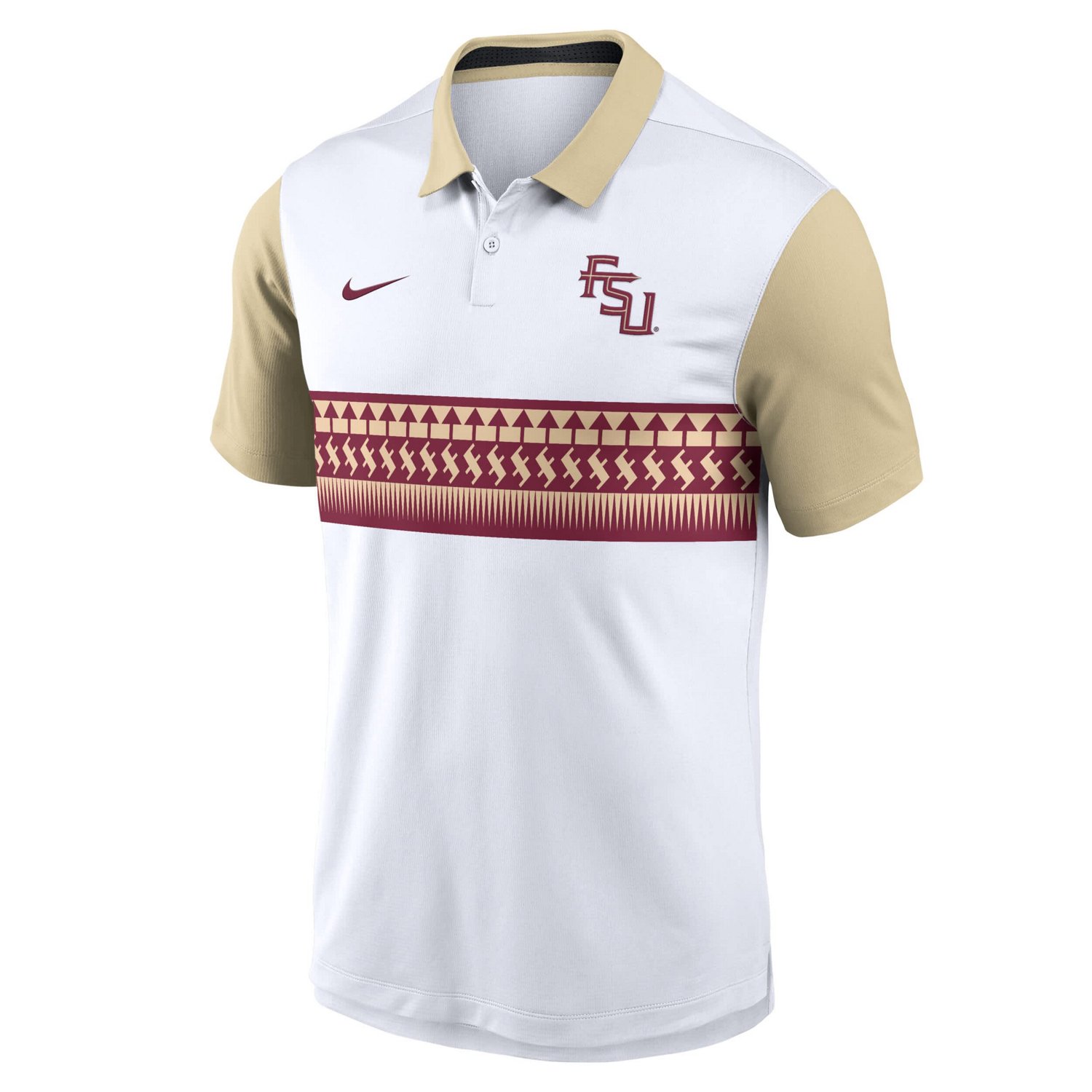 Nike Gold Florida State Seminoles Athletic Prep Alt Logo Vapor Performance Polo - view number 2