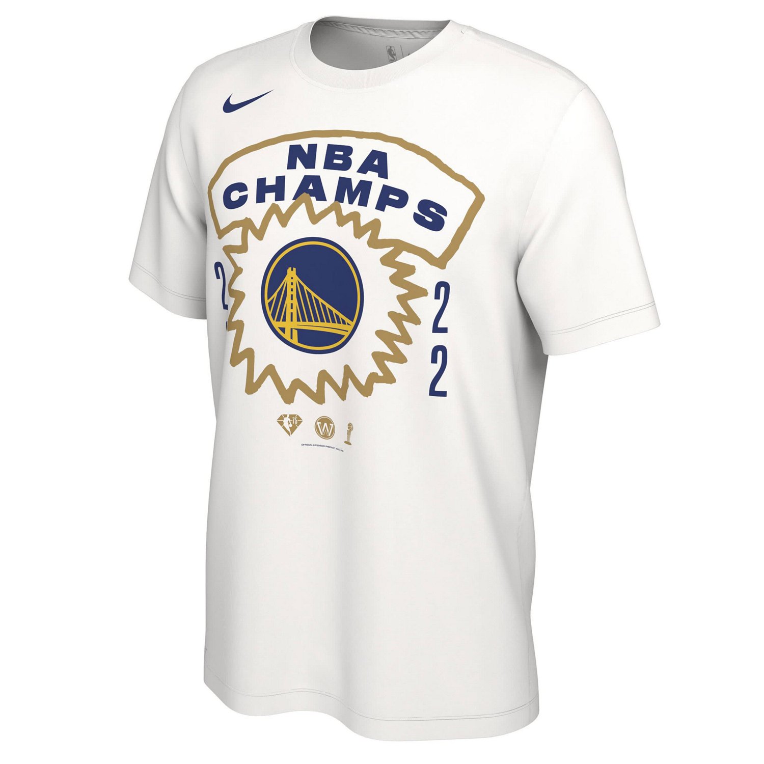Nike Golden State Warriors 2022 NBA Finals Champions Roster T-Shirt                                                              - view number 2