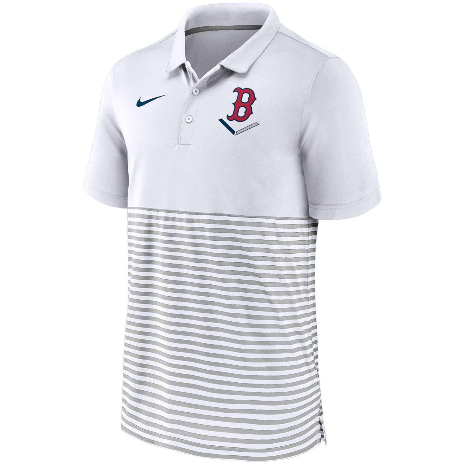 Nike /Gray Boston Red Sox Home Plate Striped Polo - view number 2