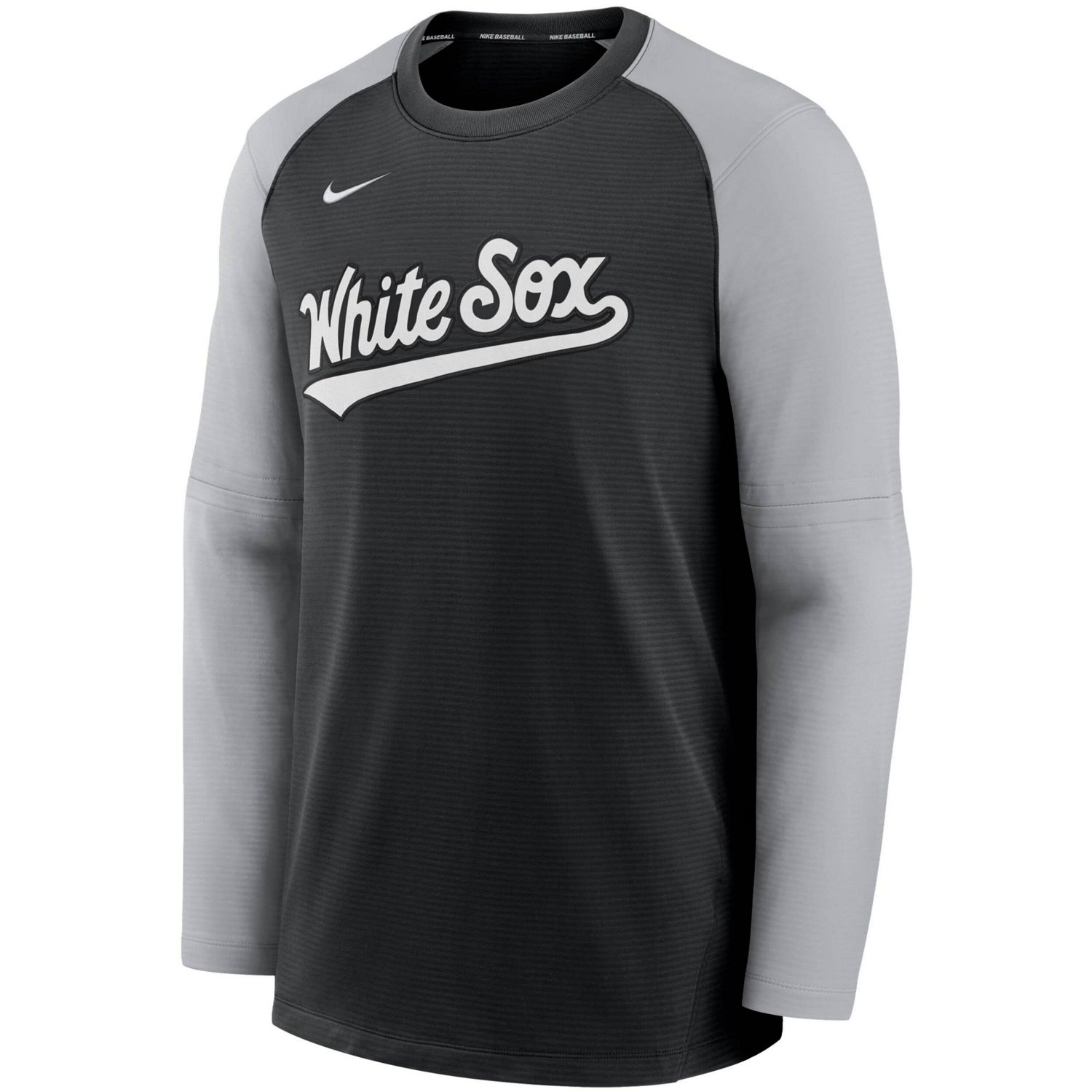 Nike /Gray Chicago White Sox Authentic Collection Pregame Performance Raglan Pullover Sweatshirt - view number 2