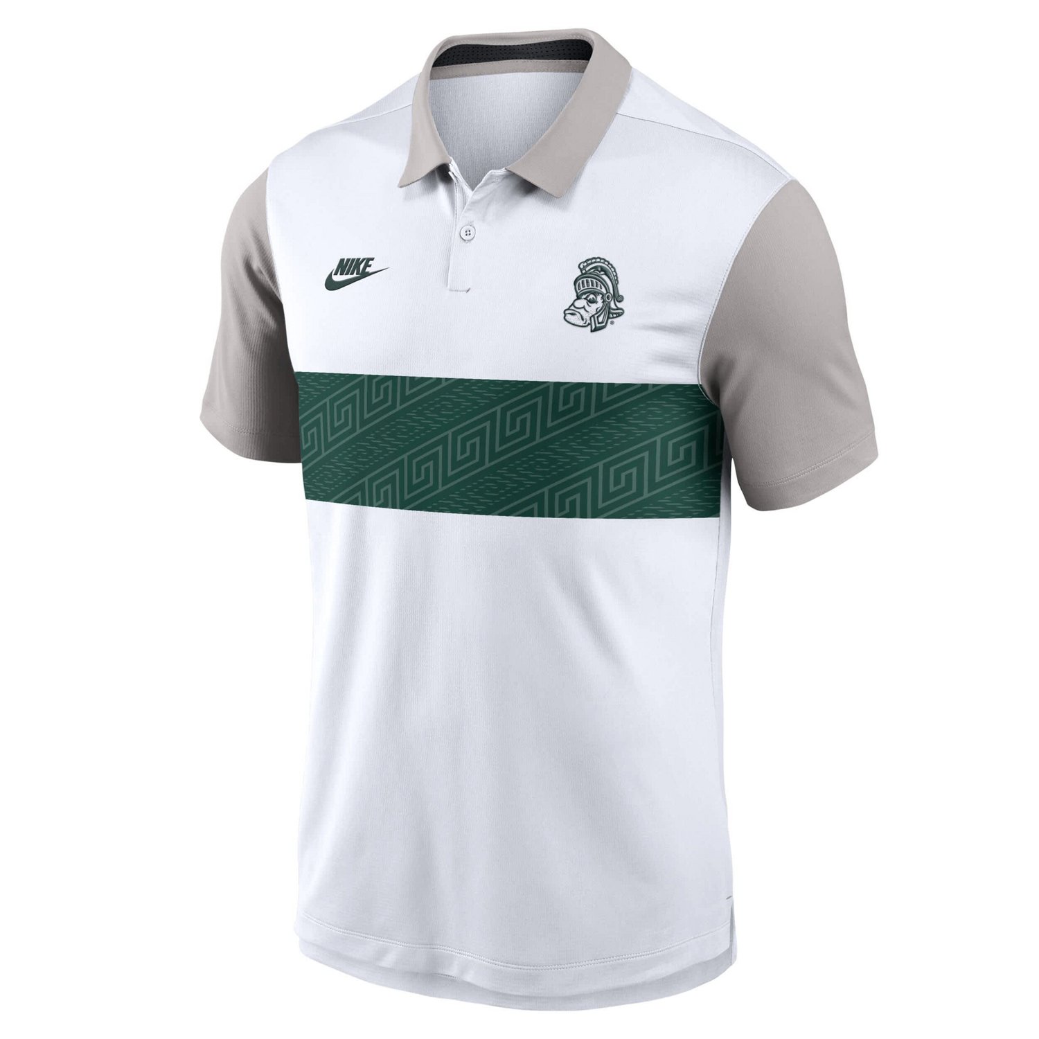 Nike Gray Michigan State Spartans Athletic Prep Legacy Logo Vapor Performance Polo - view number 2