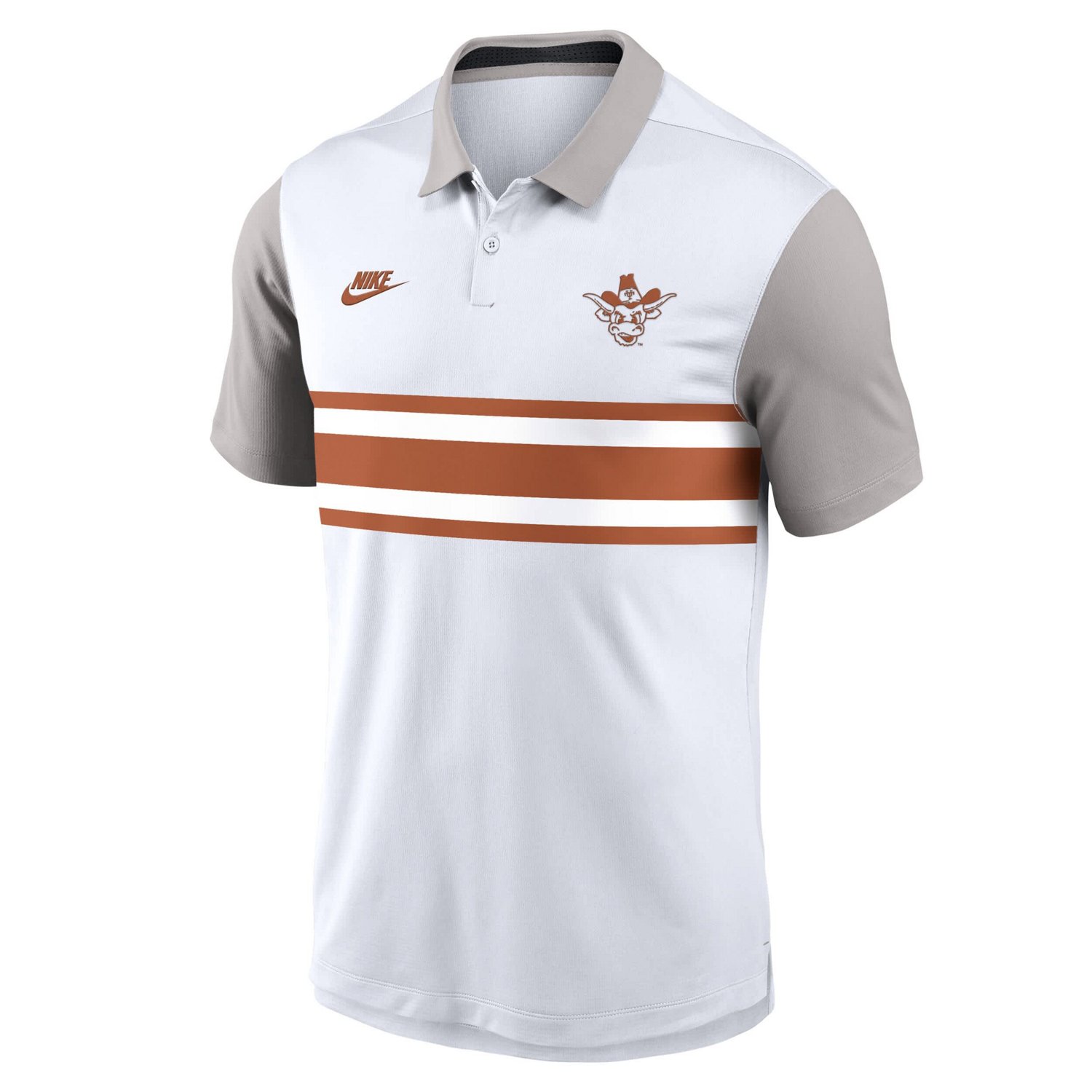 Nike Gray Texas Longhorns Athletic Prep Legacy Logo Vapor Performance Polo - view number 2