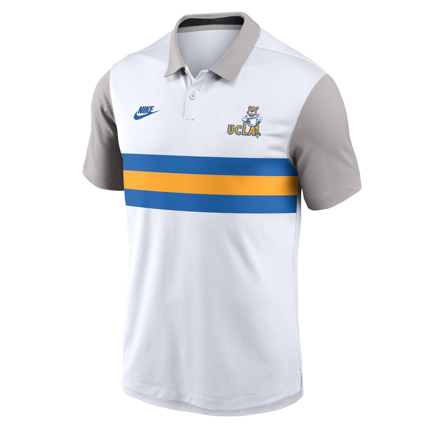 Nike Gray UCLA Bruins Athletic Prep Legacy Logo Vapor Performance Polo - view number 2