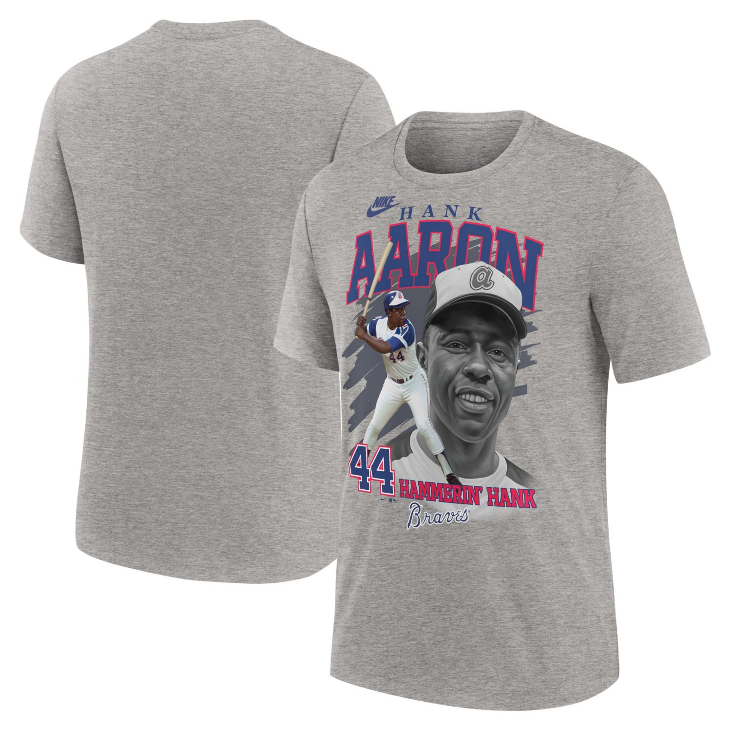 Nike Hank Aaron Atlanta Braves Cooperstown Collection Player Local T-Shirt - view number 1