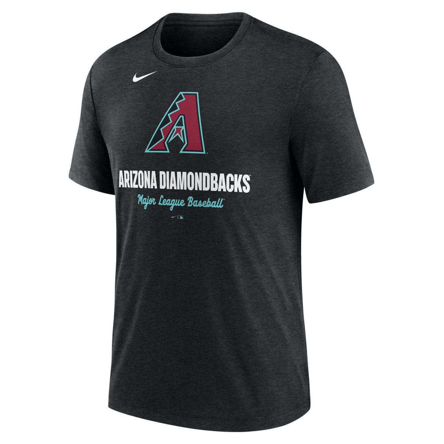 Nike Heather Arizona Diamondbacks Logo Tri-Blend T-Shirt - view number 2