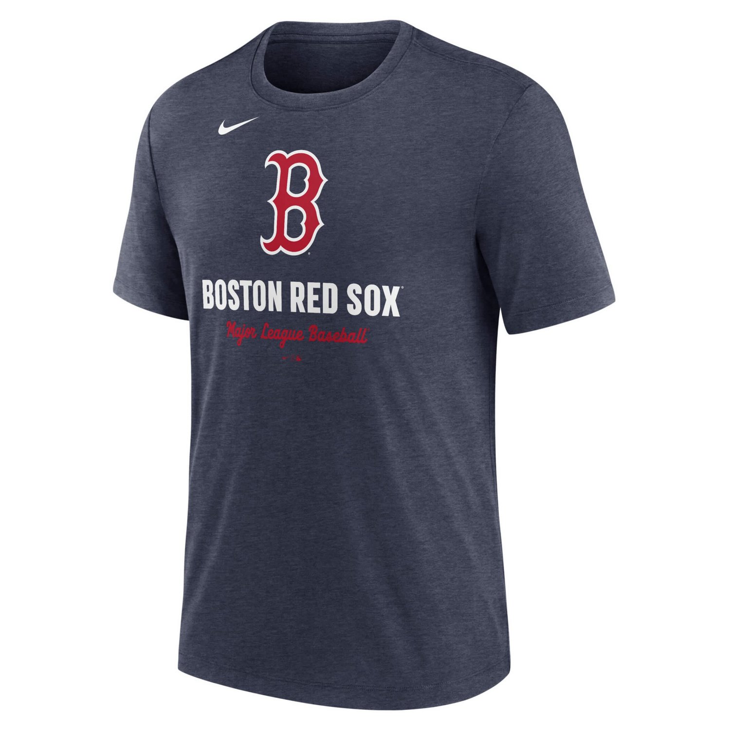 Nike Heather Boston Red Sox Logo Tri-Blend T-Shirt - view number 2