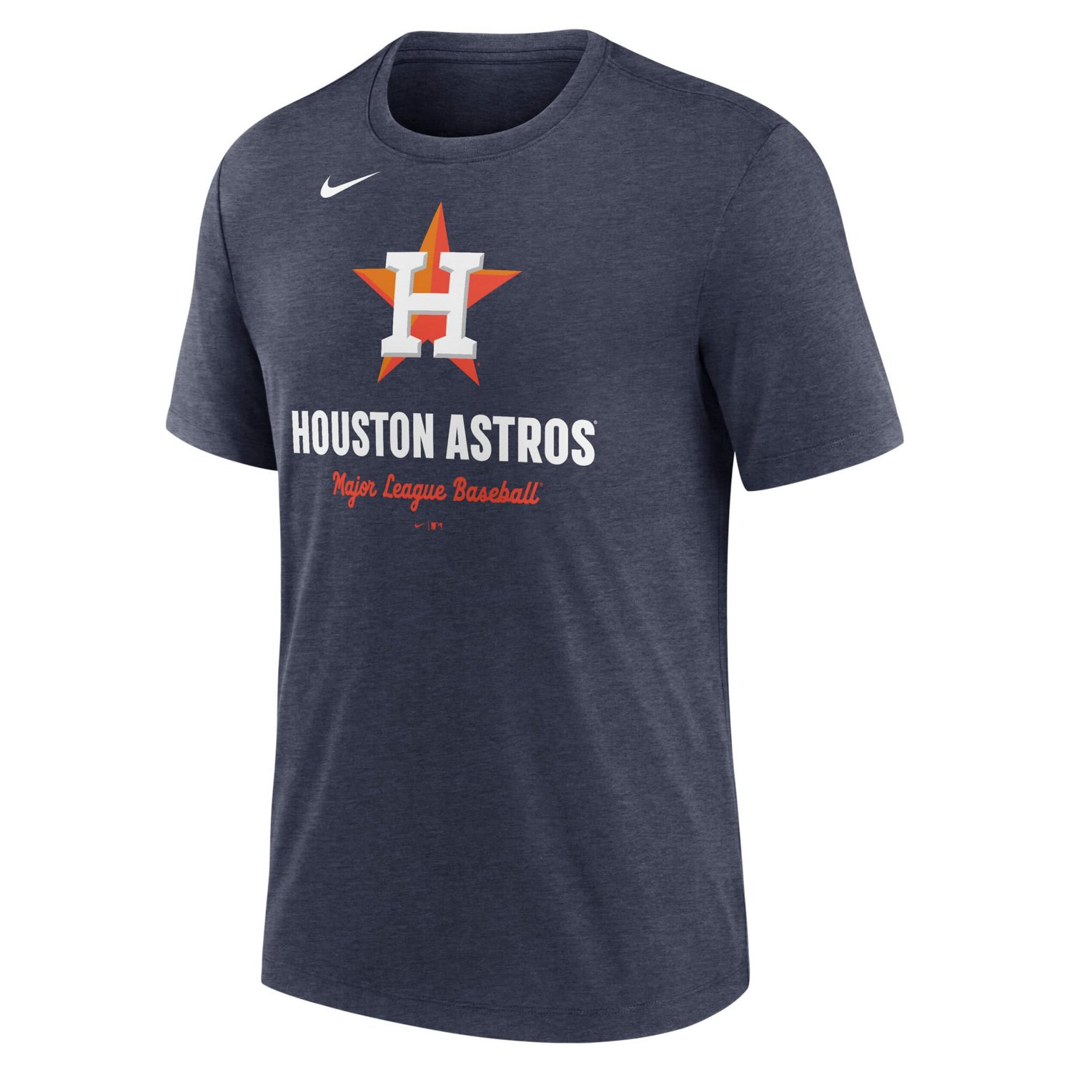 Nike Heather Houston Astros Logo Tri-Blend T-Shirt - view number 2
