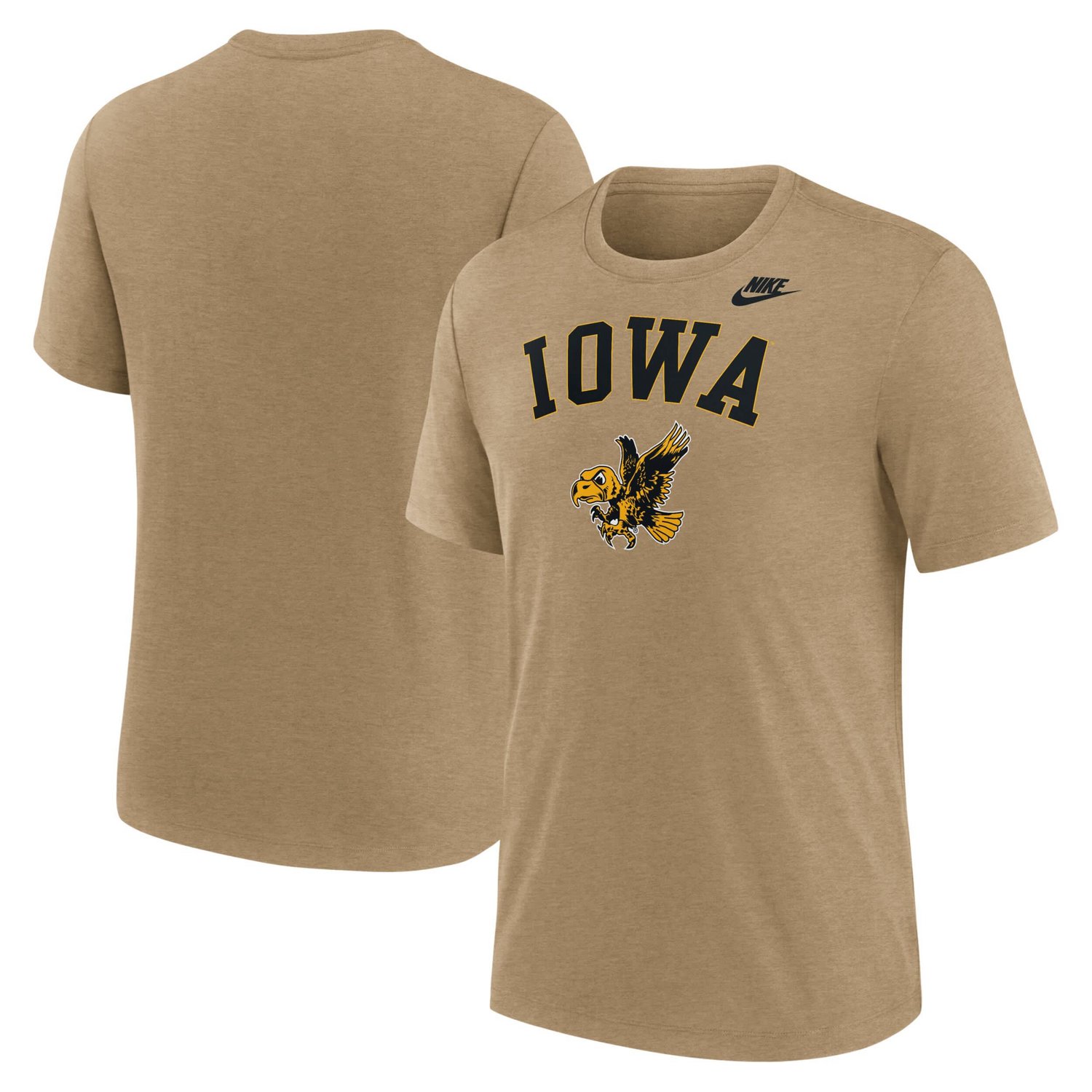 Nike Heather Iowa Hawkeyes Legacy Arch Tri-Blend T-Shirt